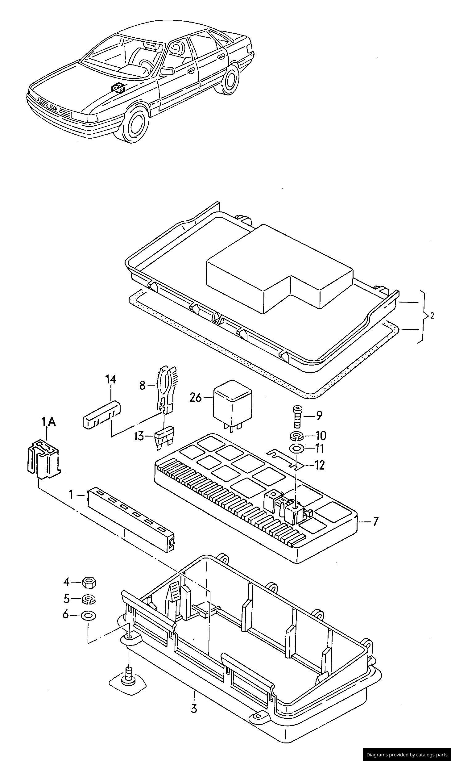 Car part diagram