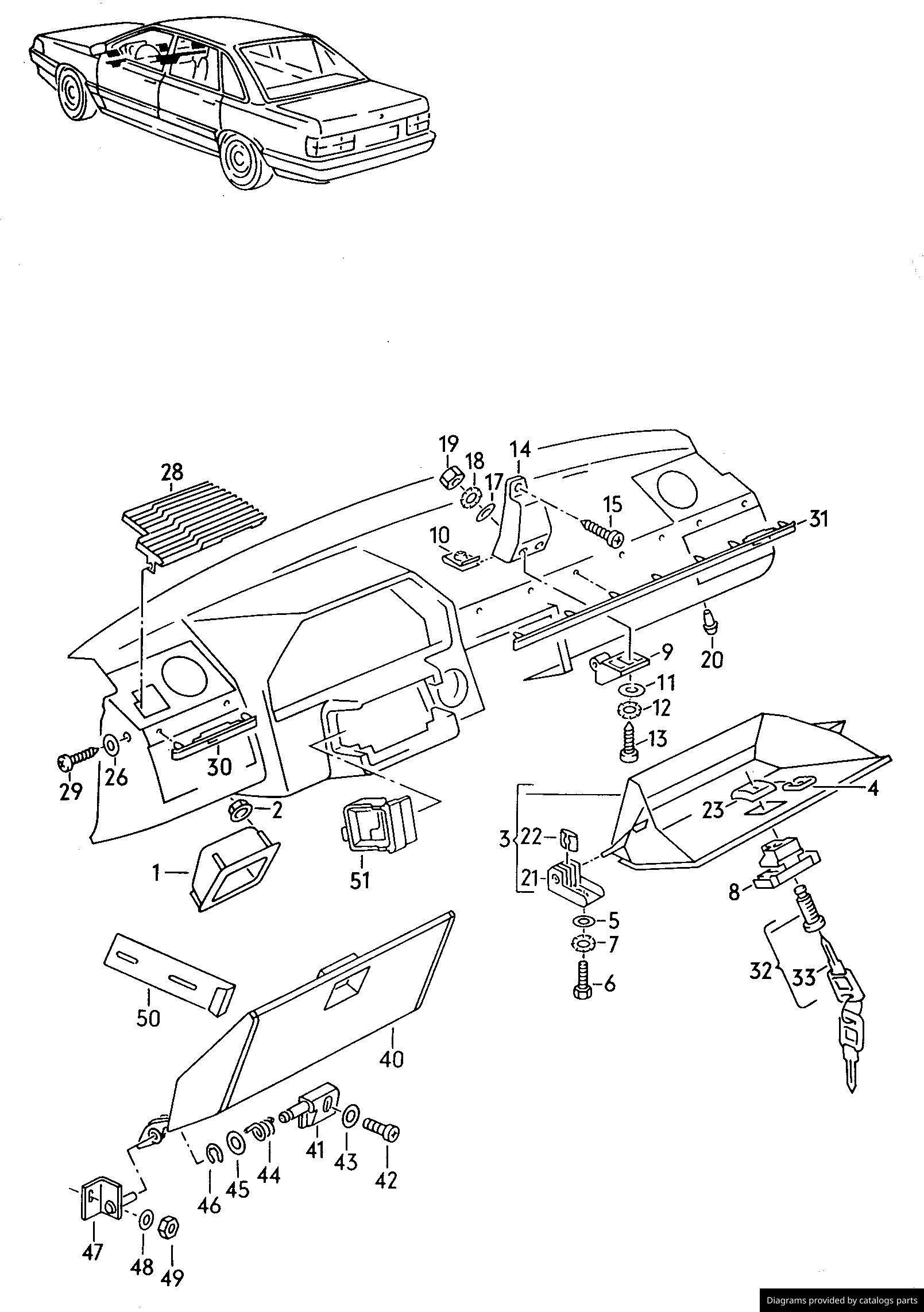 Car part diagram
