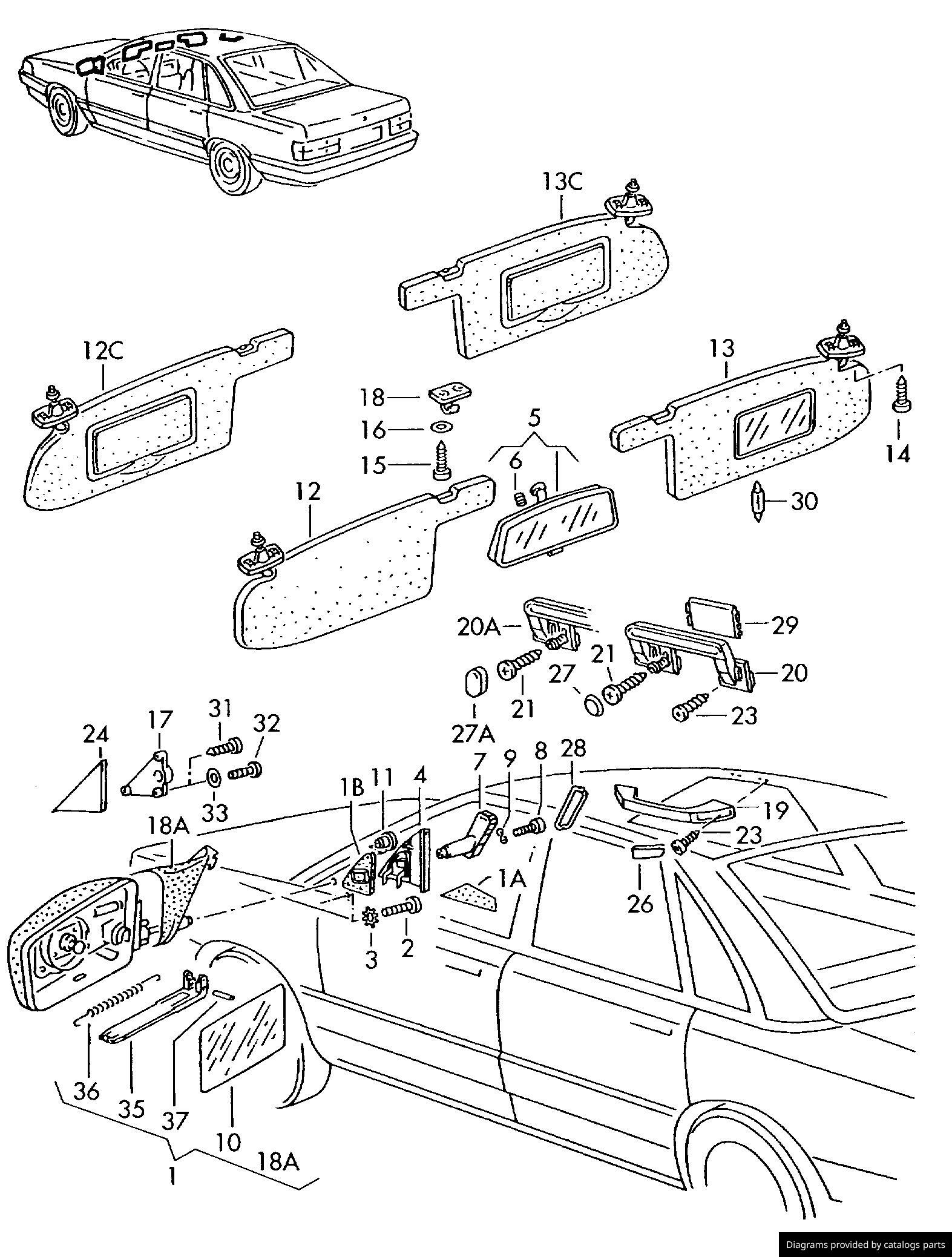 Car part diagram