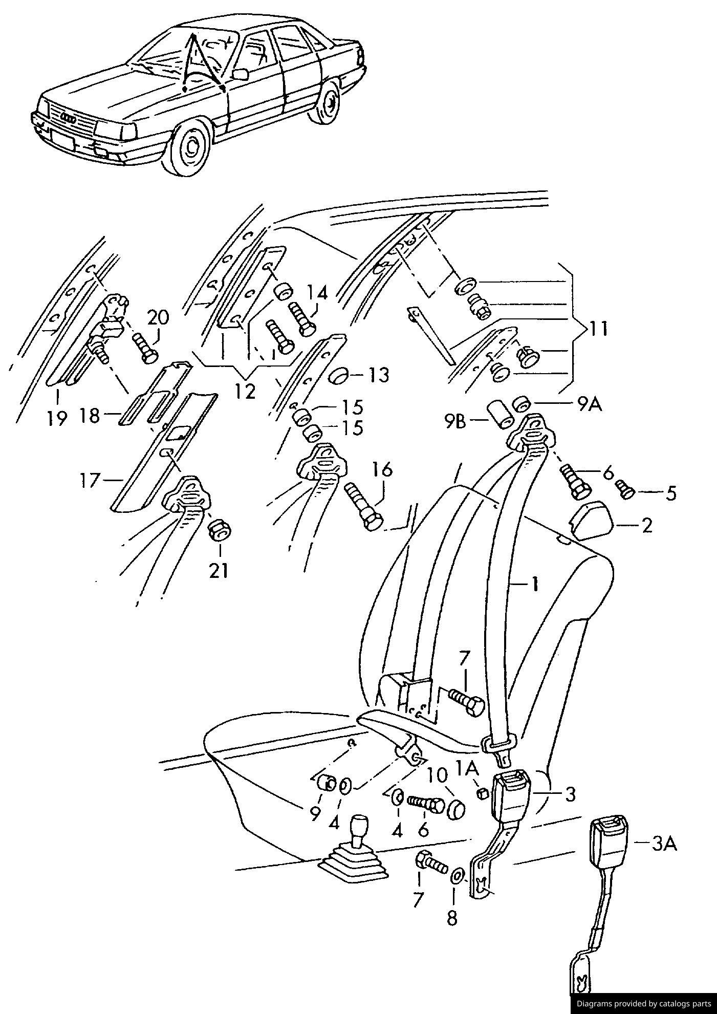 Car part diagram