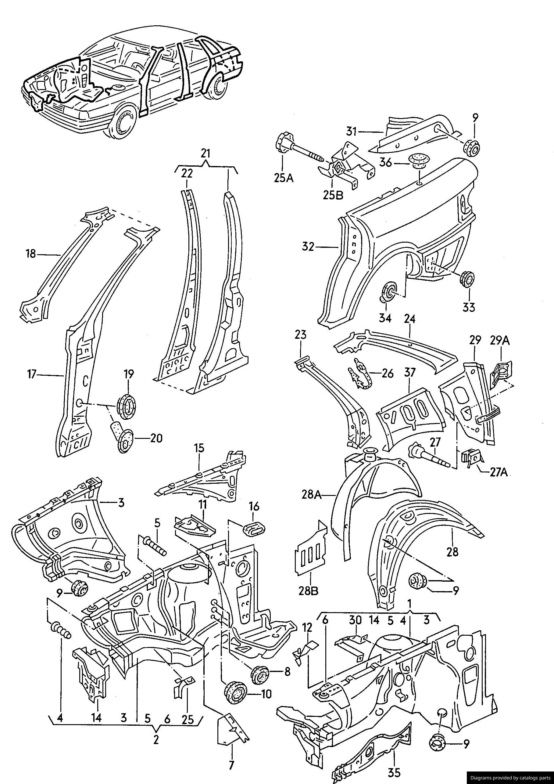 Car part diagram