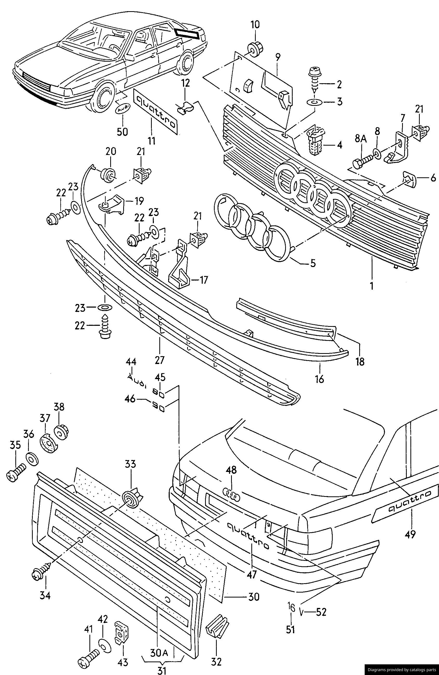 Car part diagram