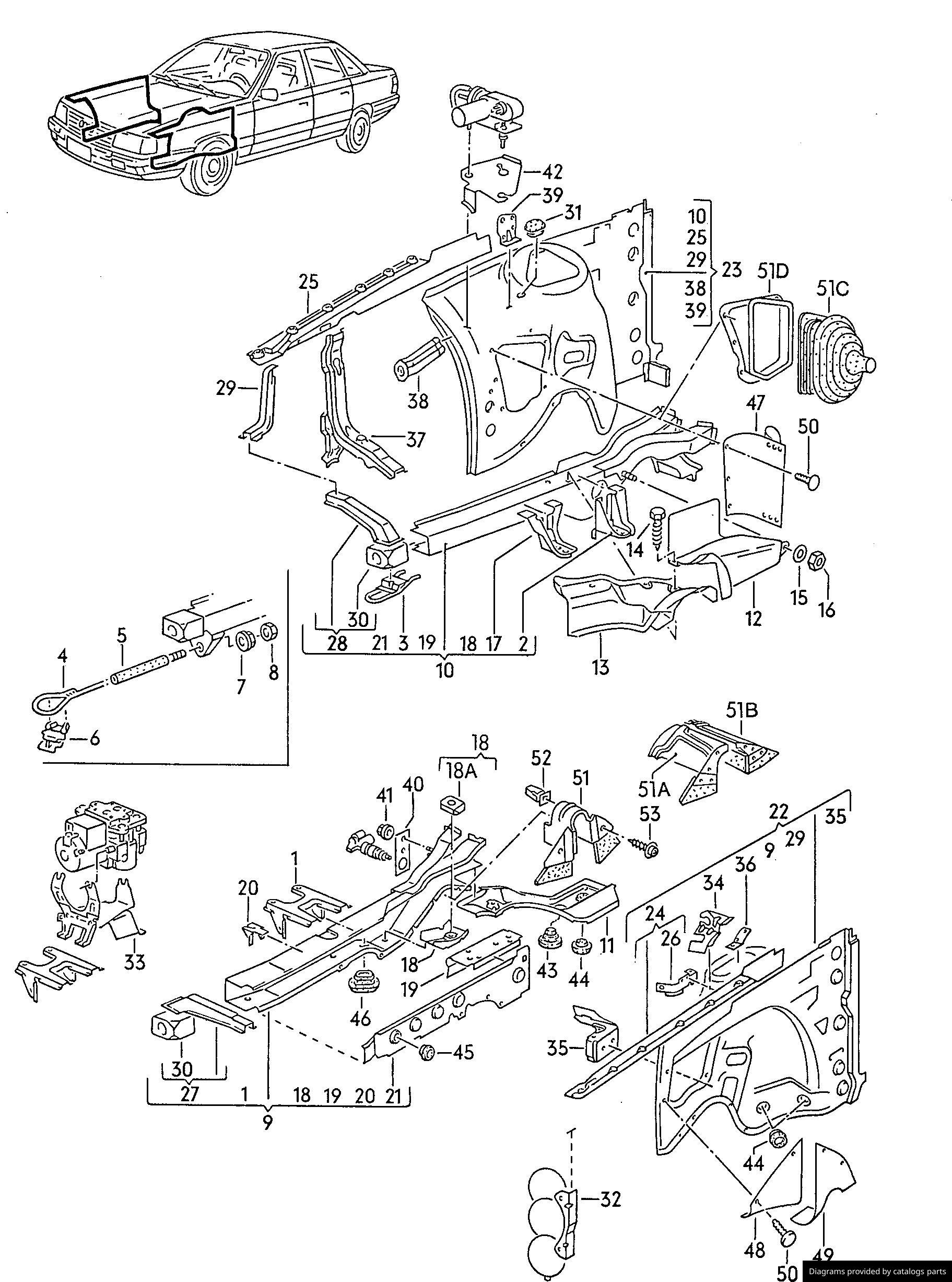 Car part diagram