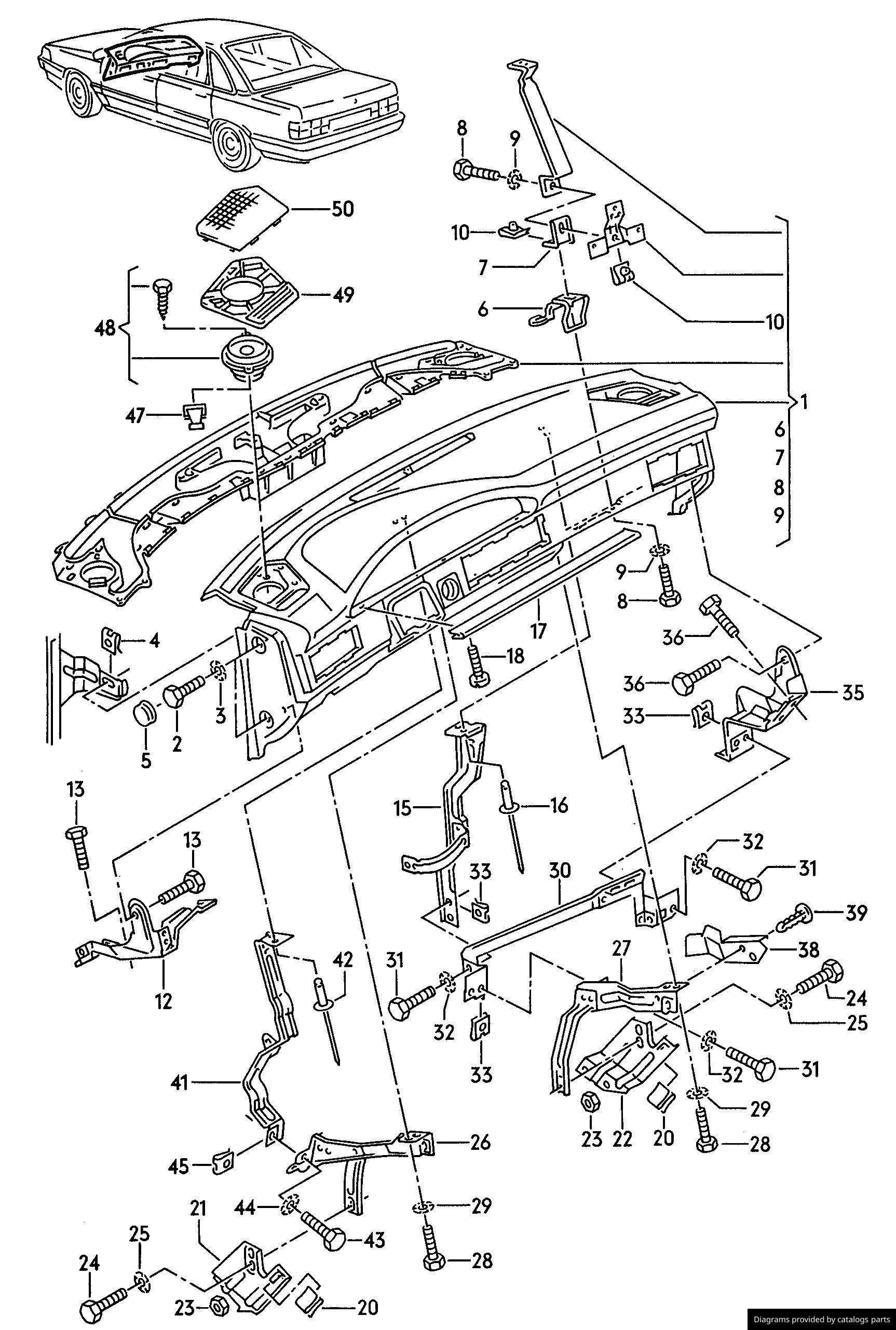 Car part diagram