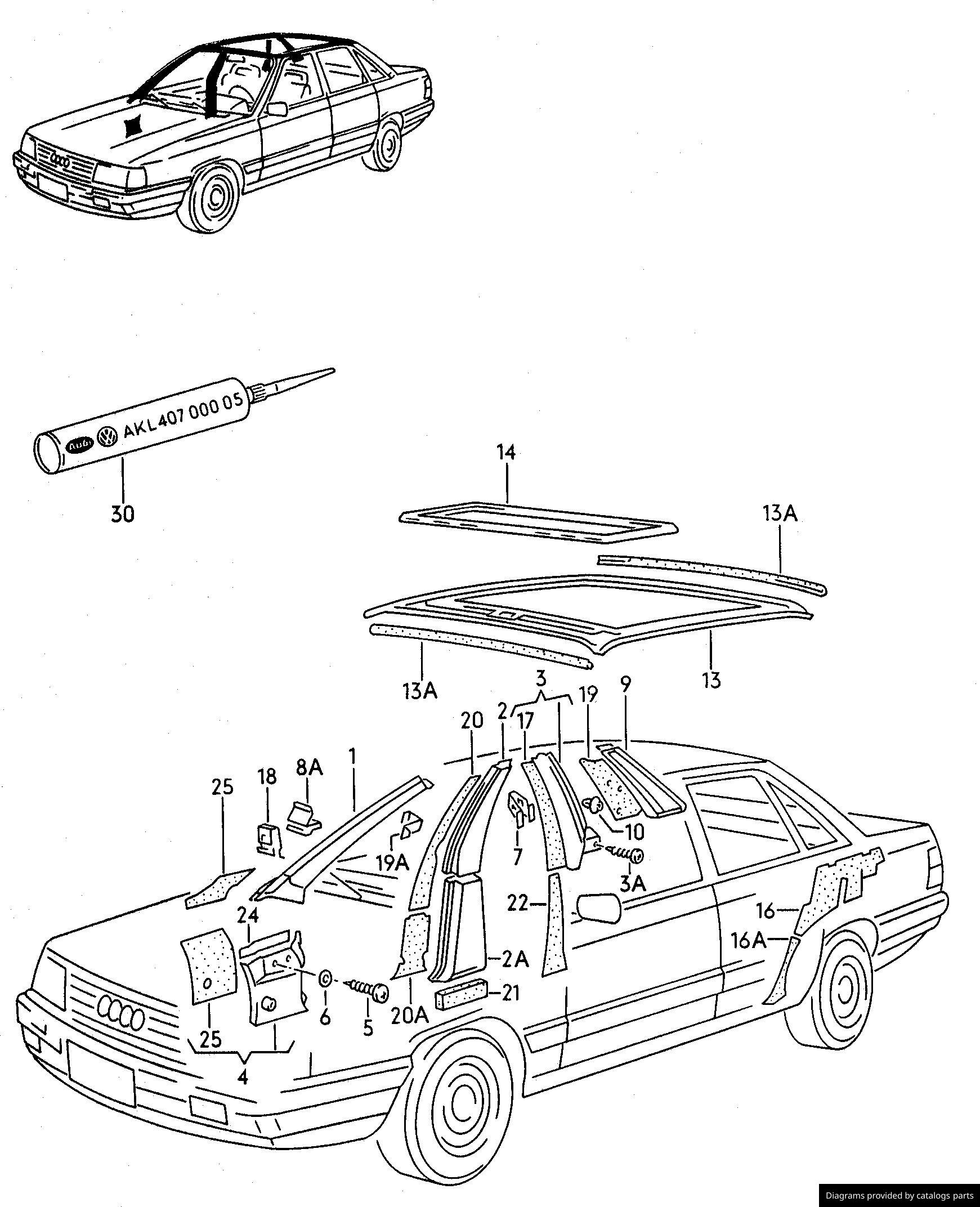 Car part diagram