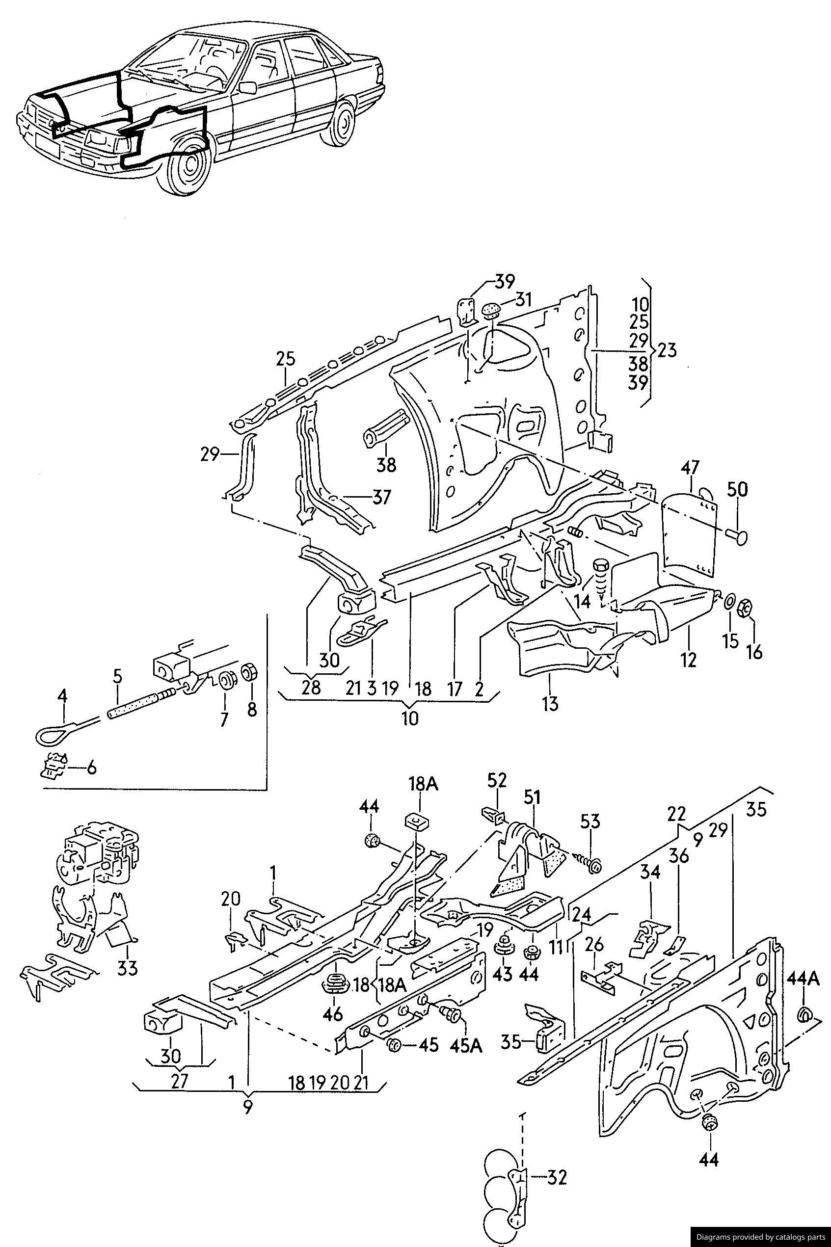 Car part diagram
