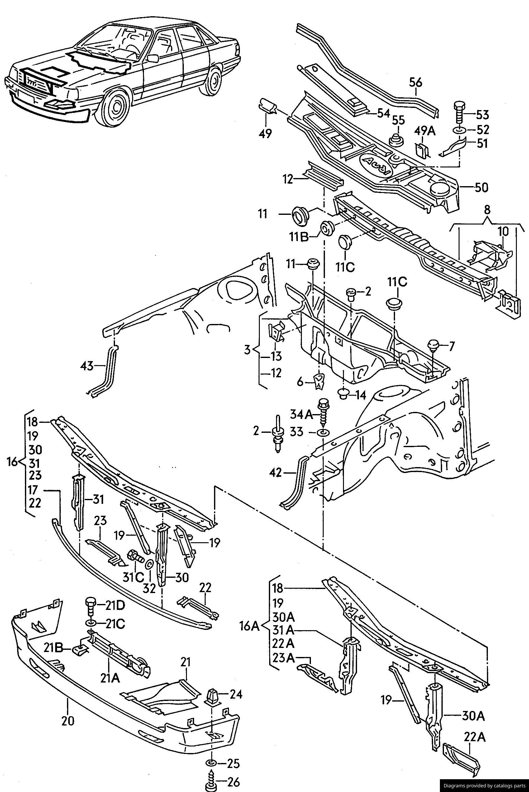 Car part diagram
