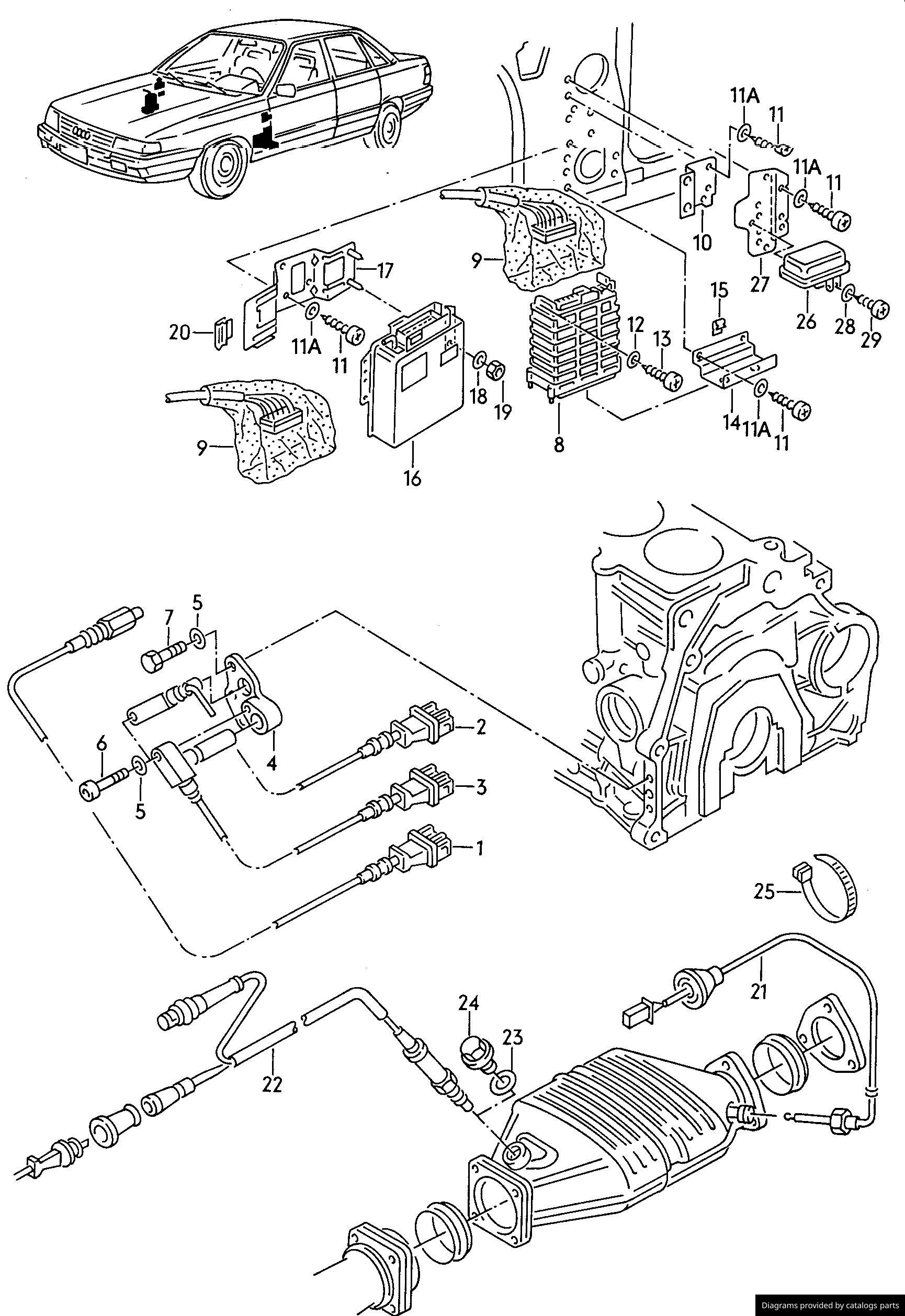 Car part diagram