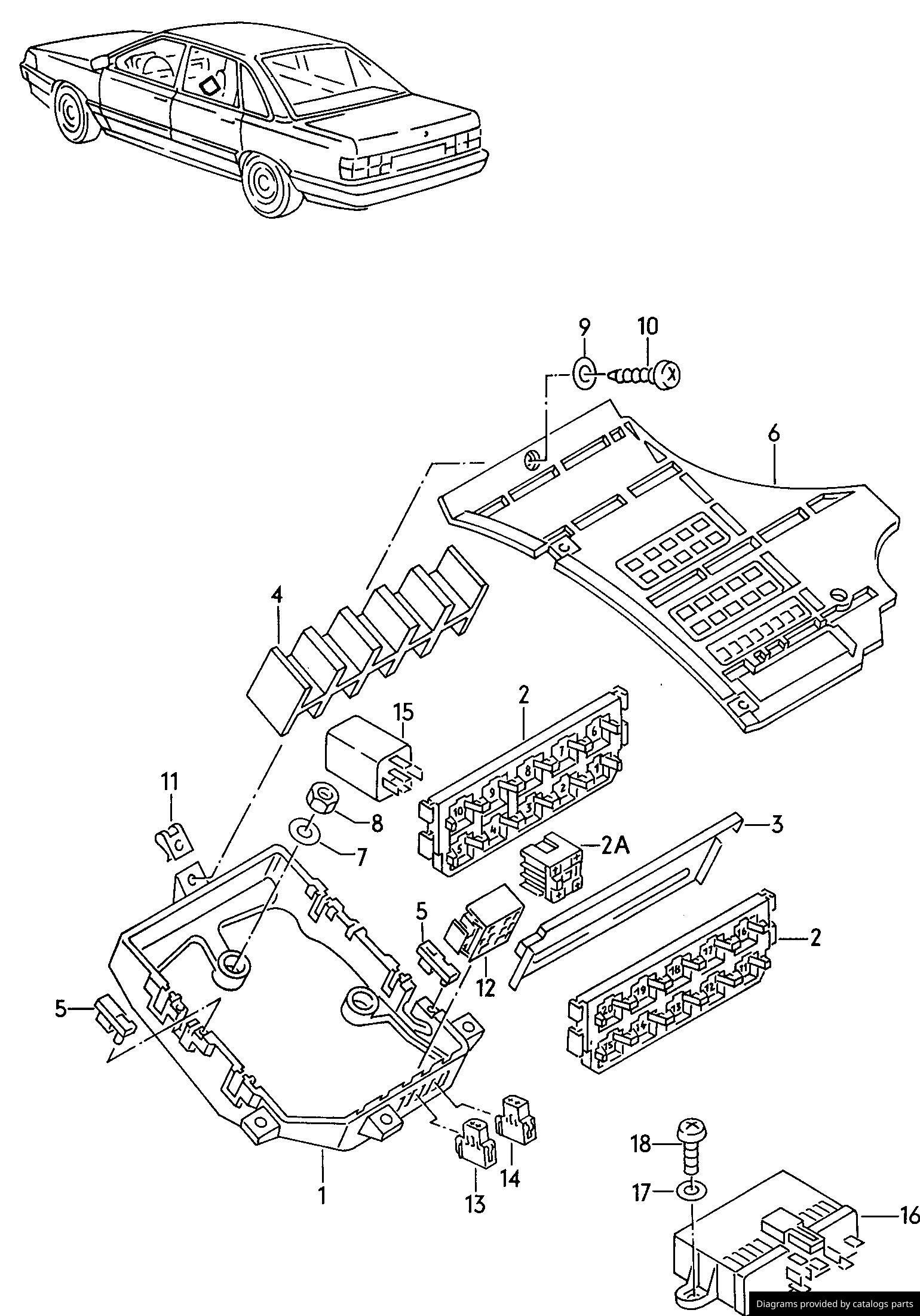 Car part diagram