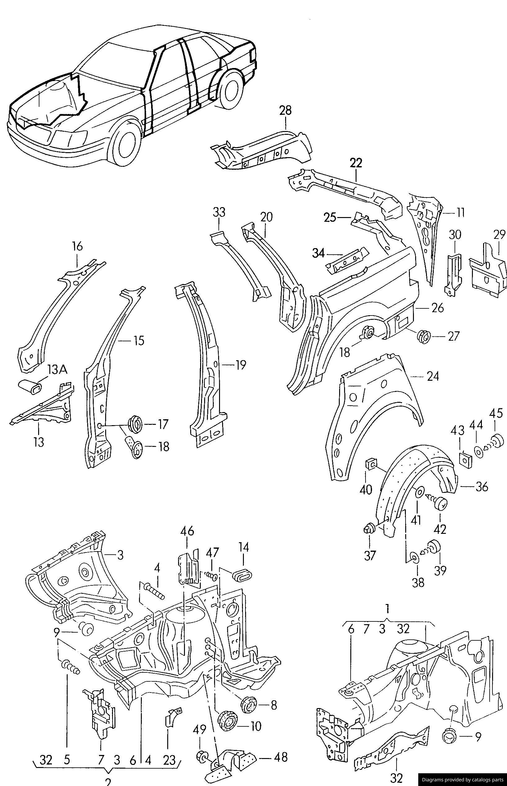Car part diagram