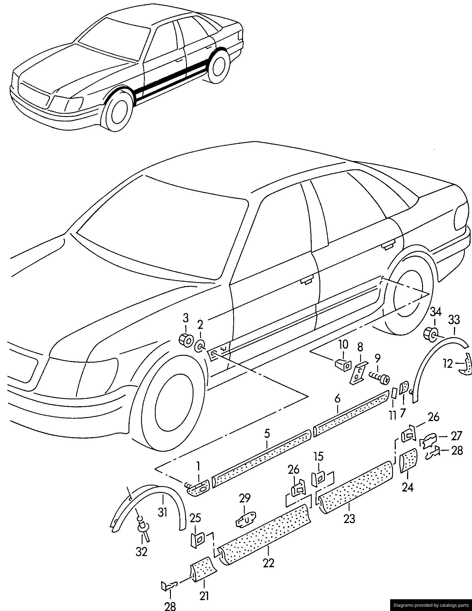 Car part diagram