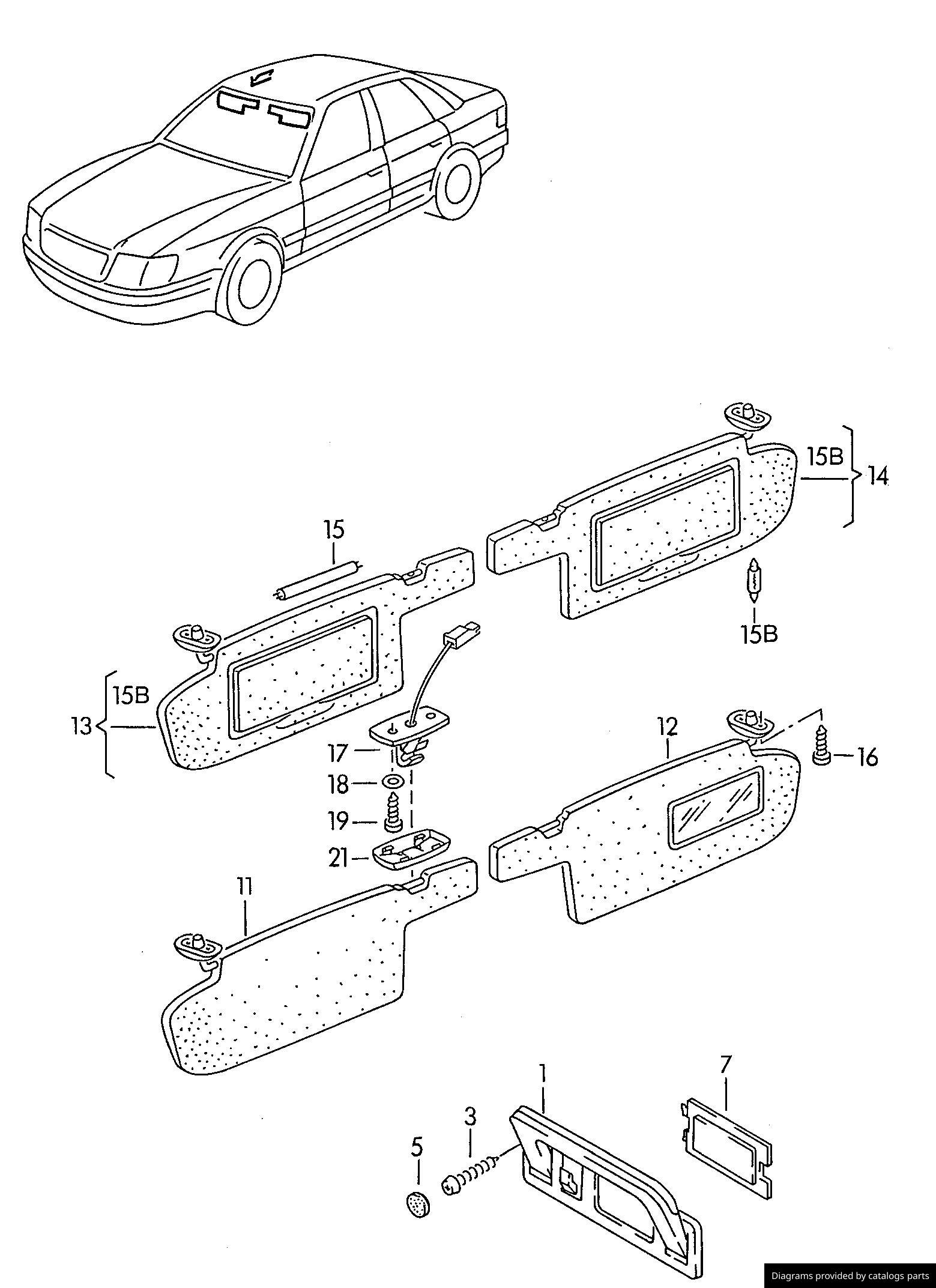 Car part diagram
