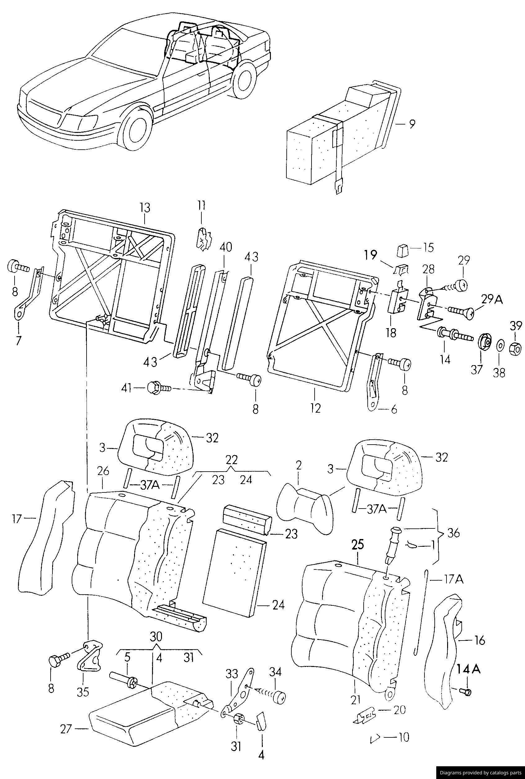 Car part diagram