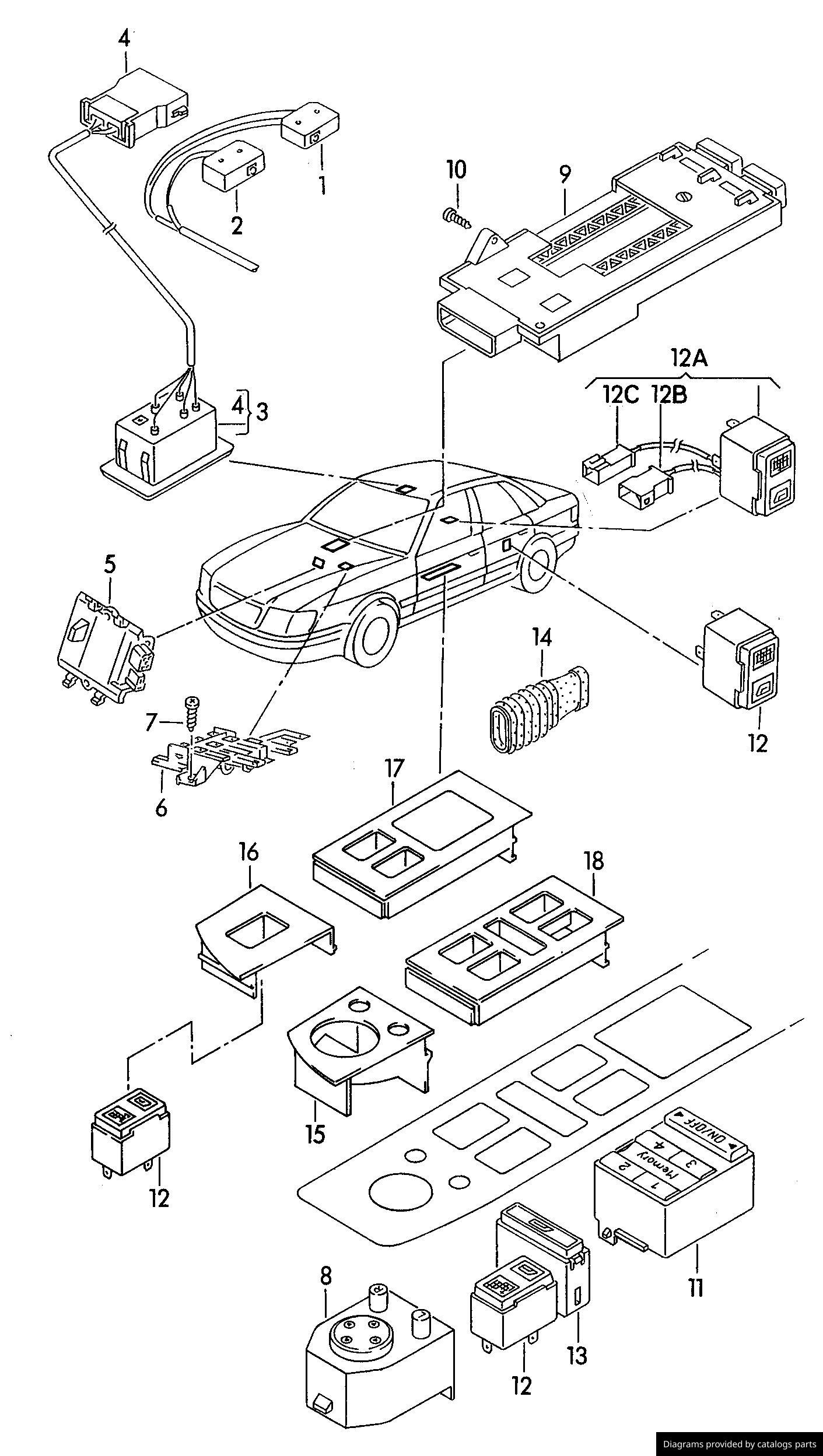 Car part diagram