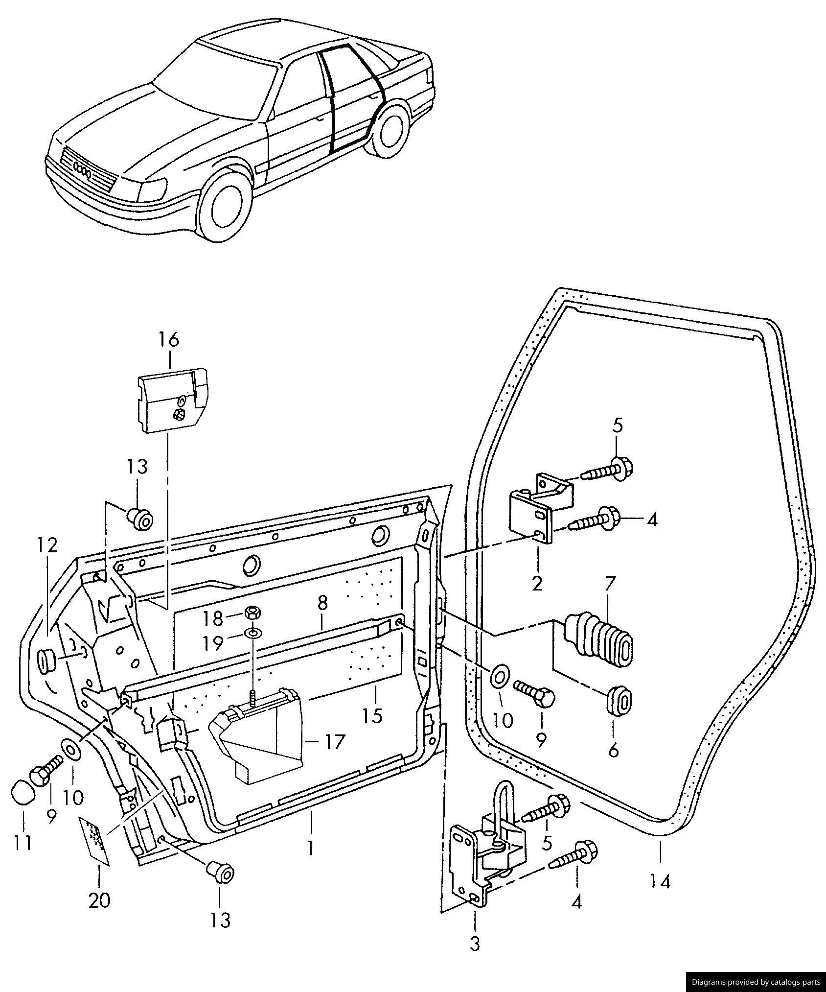 Car part diagram
