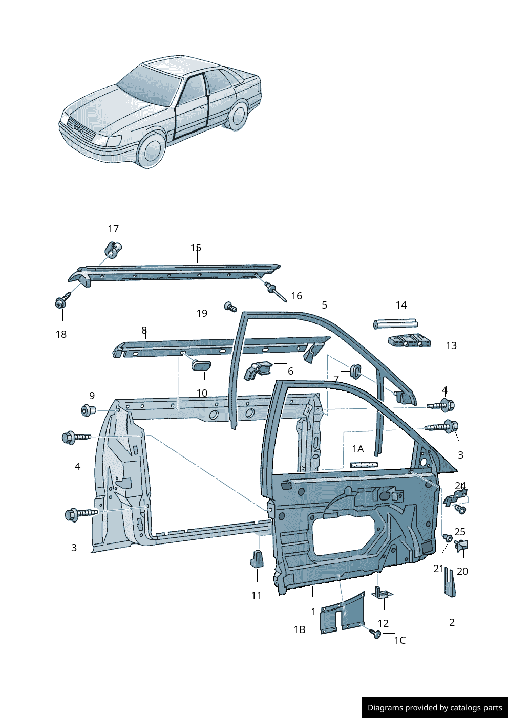 Car part diagram
