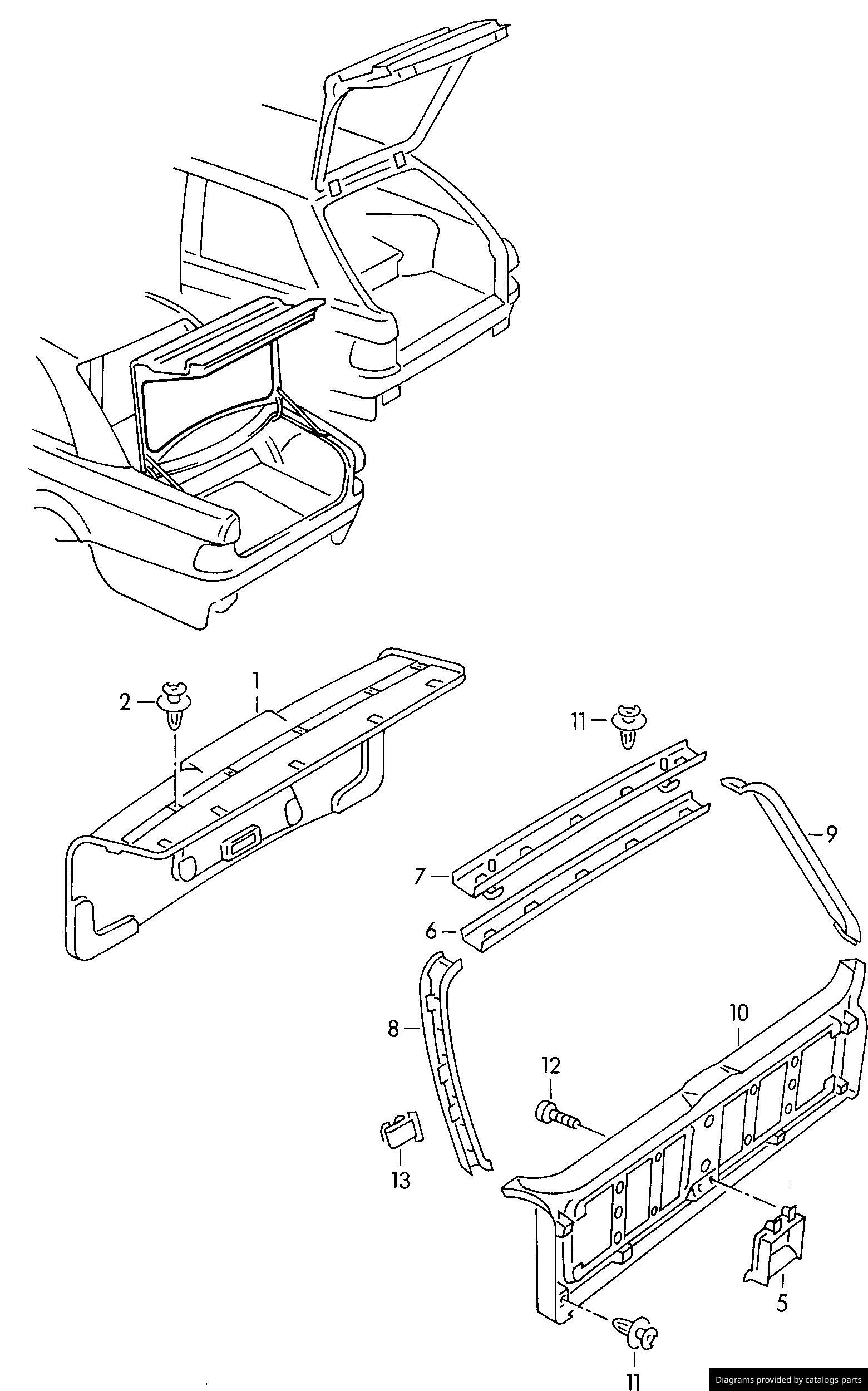 Car part diagram