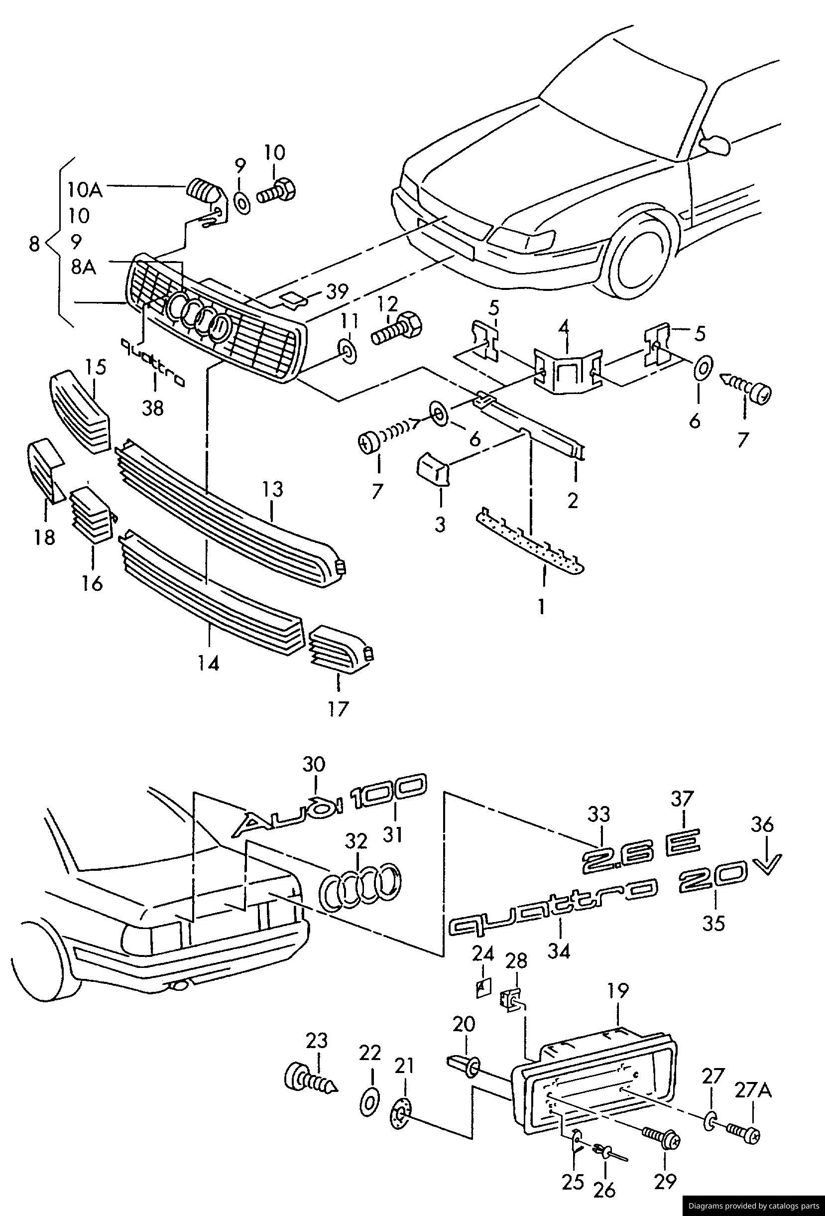 Car part diagram