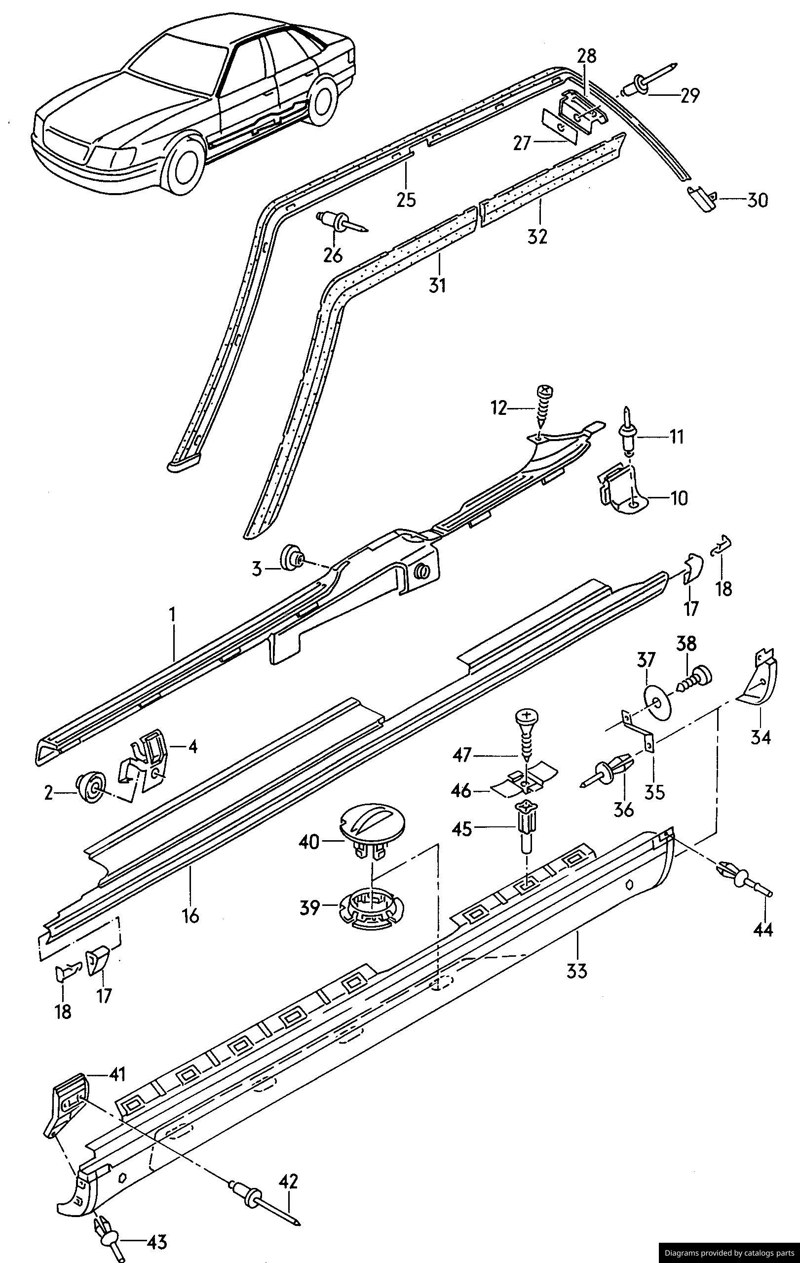 Car part diagram