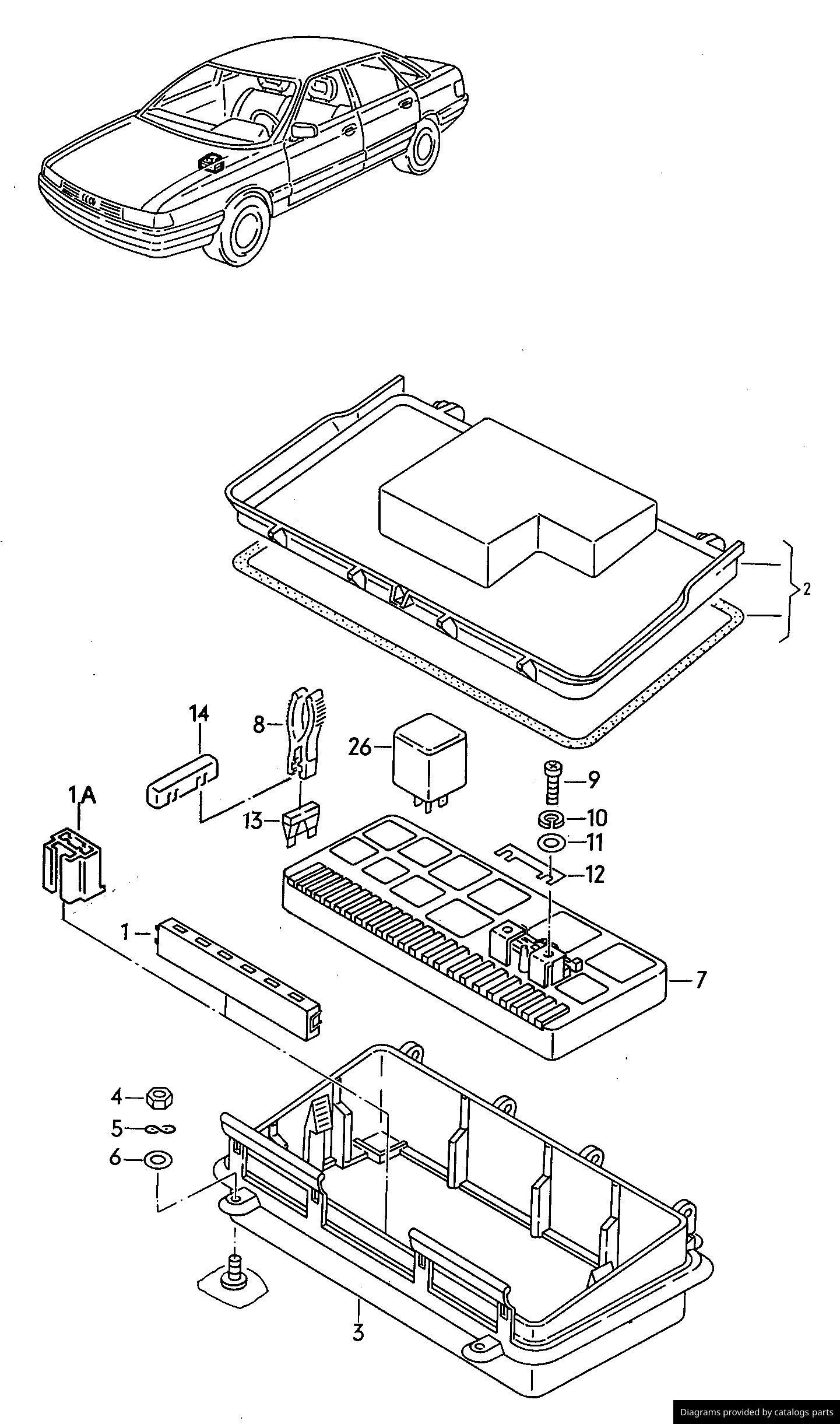 Car part diagram