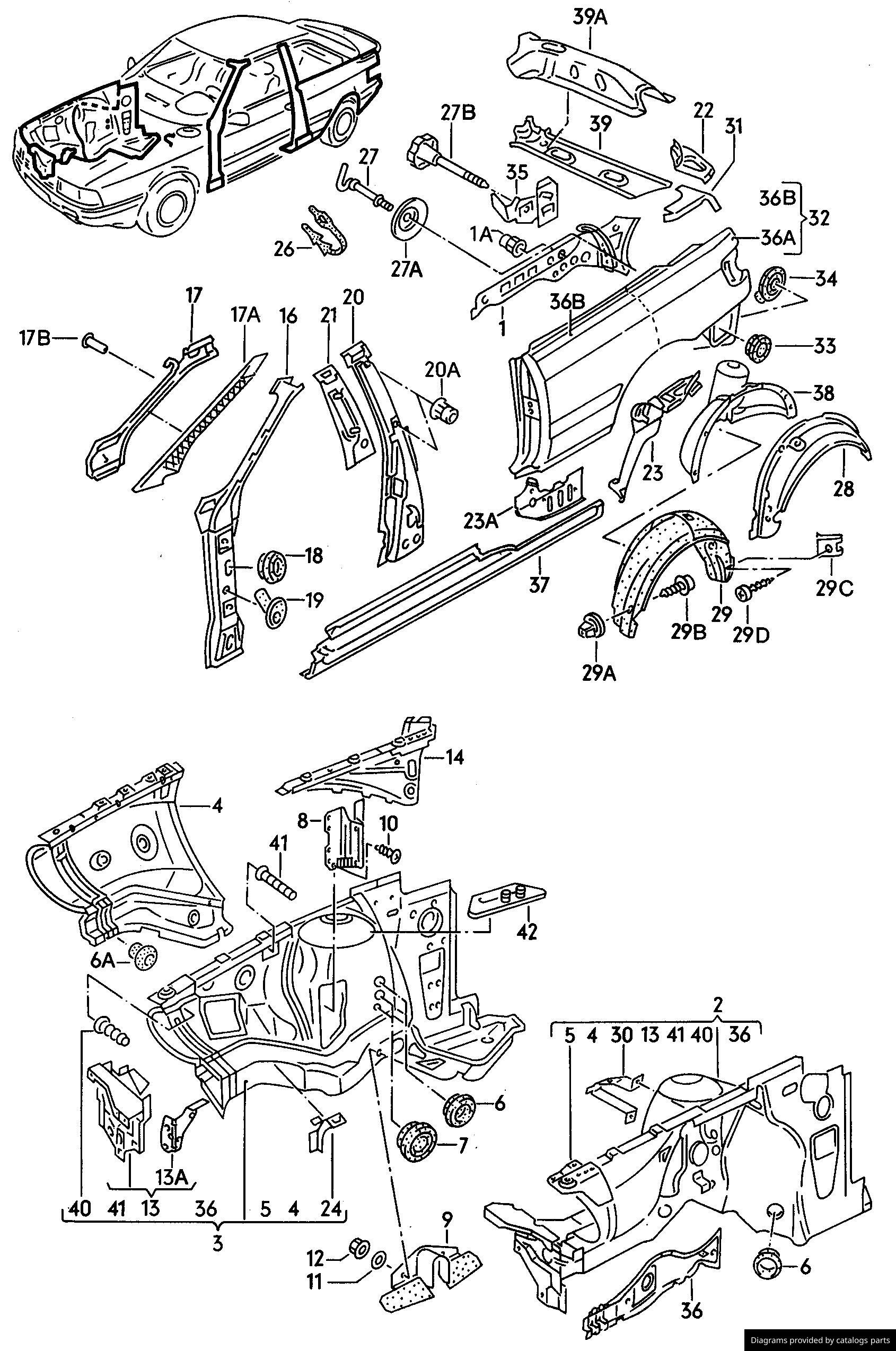 Car part diagram