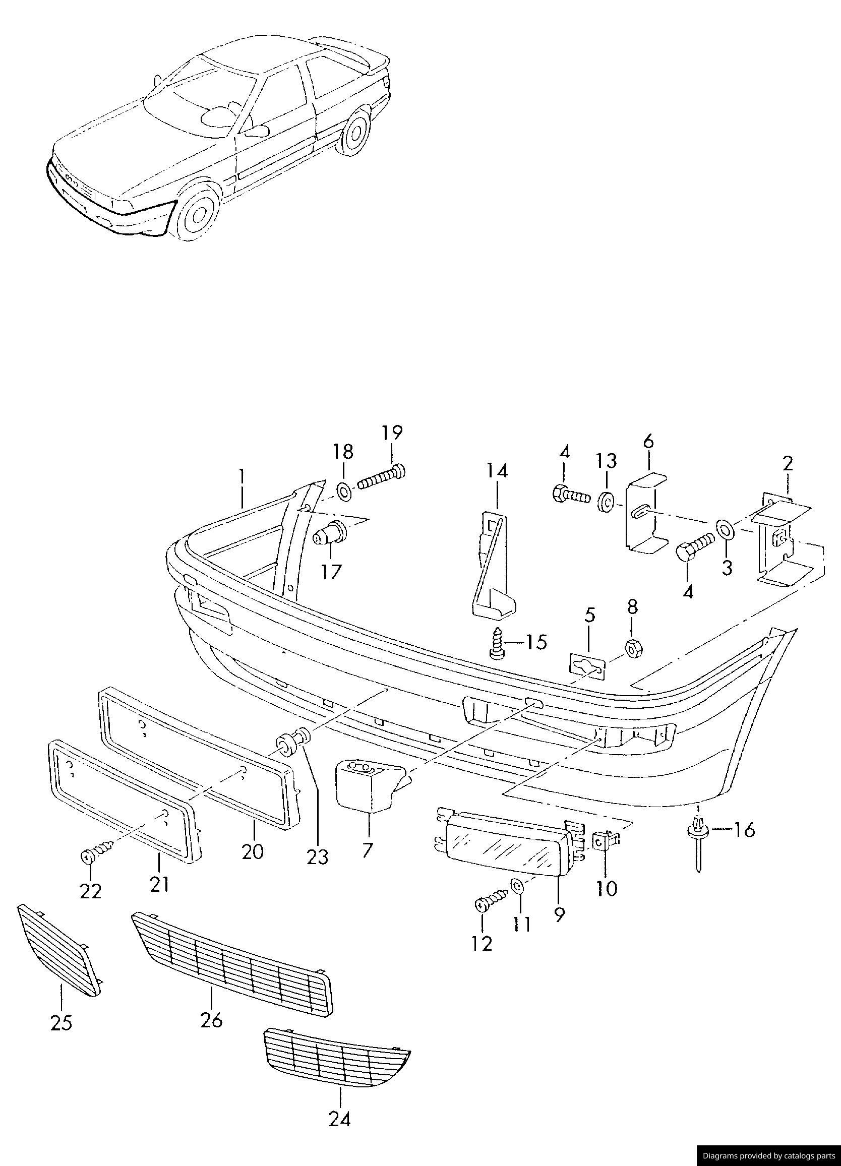 Car part diagram