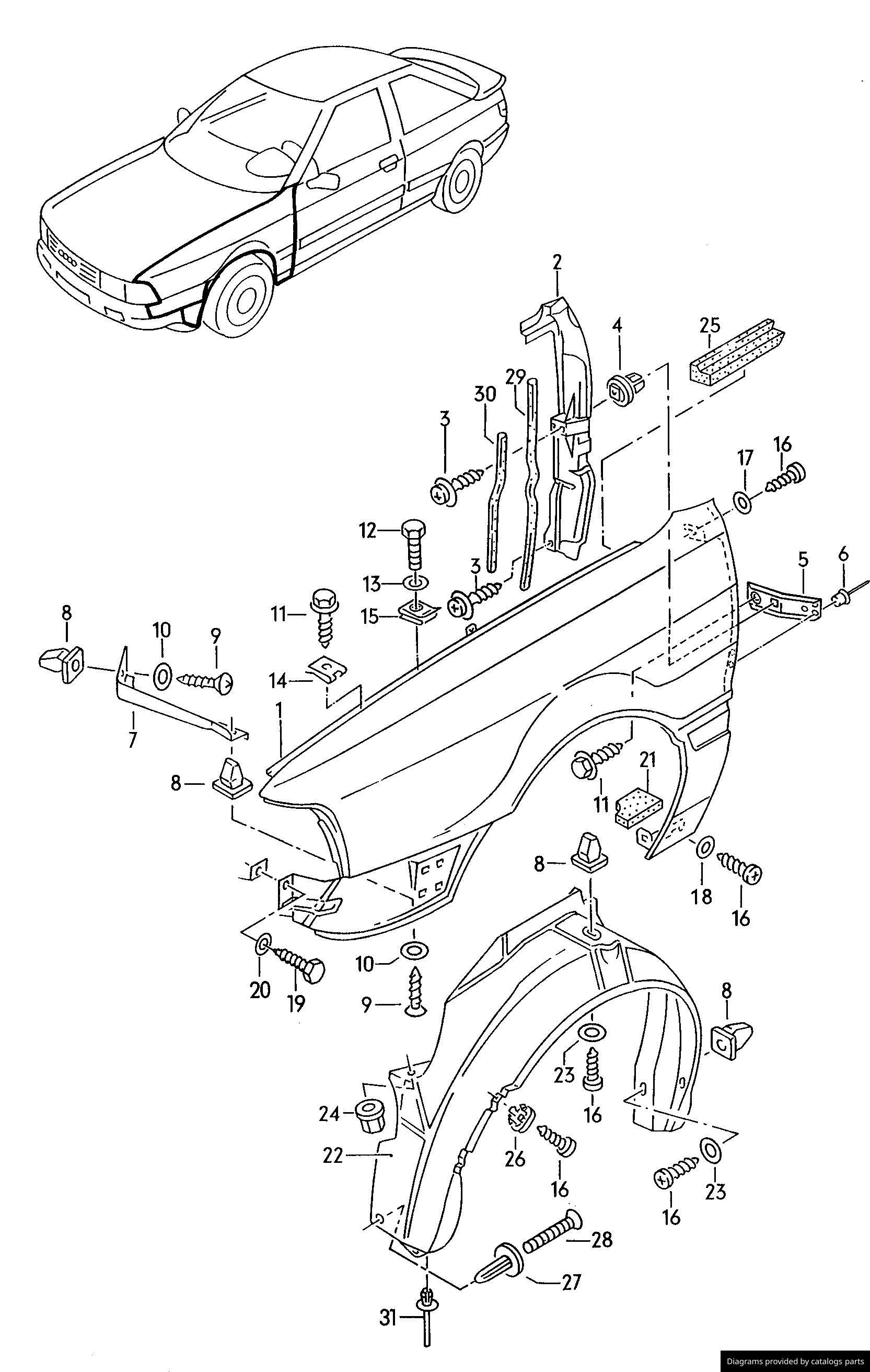 Car part diagram