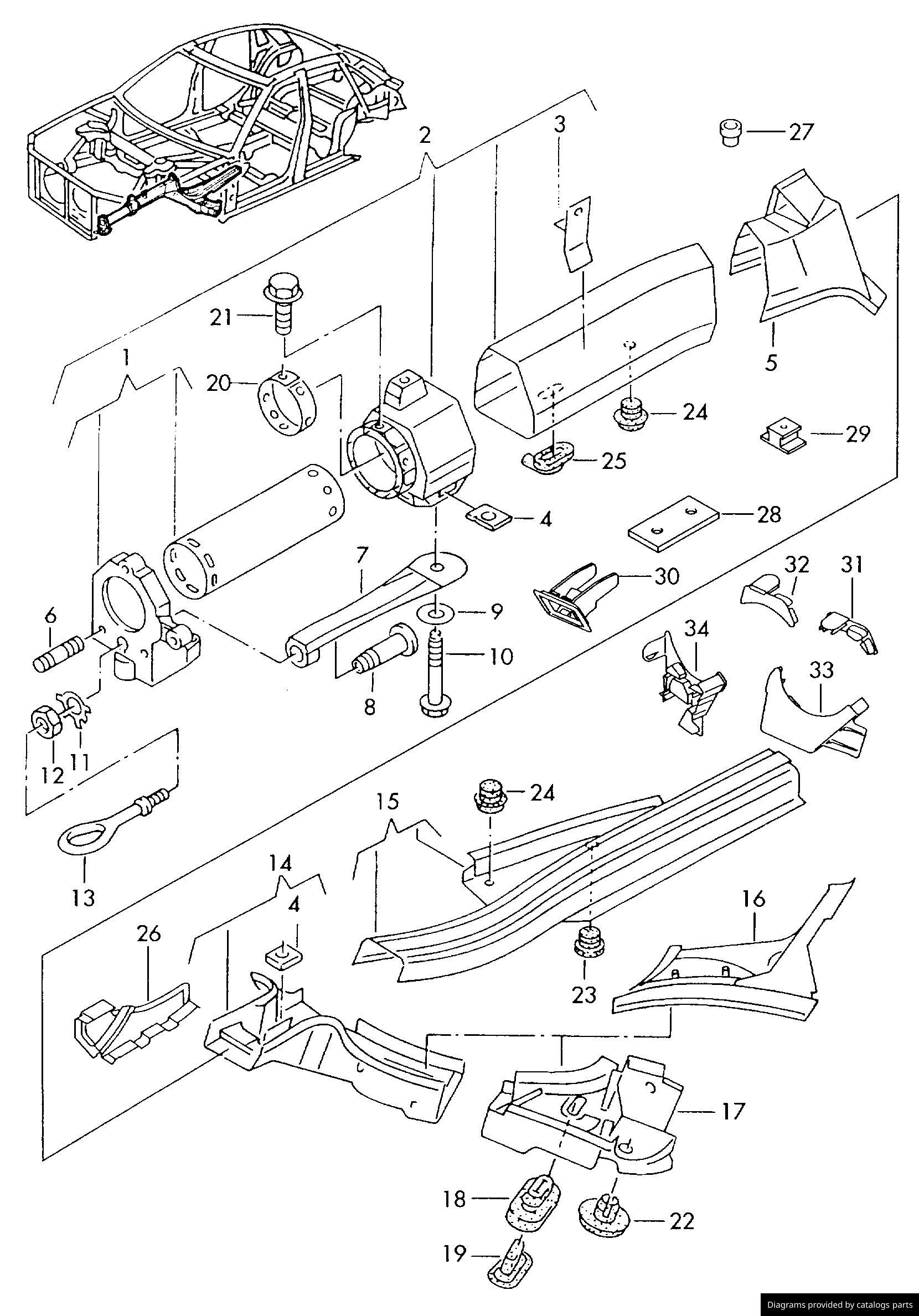 Car part diagram