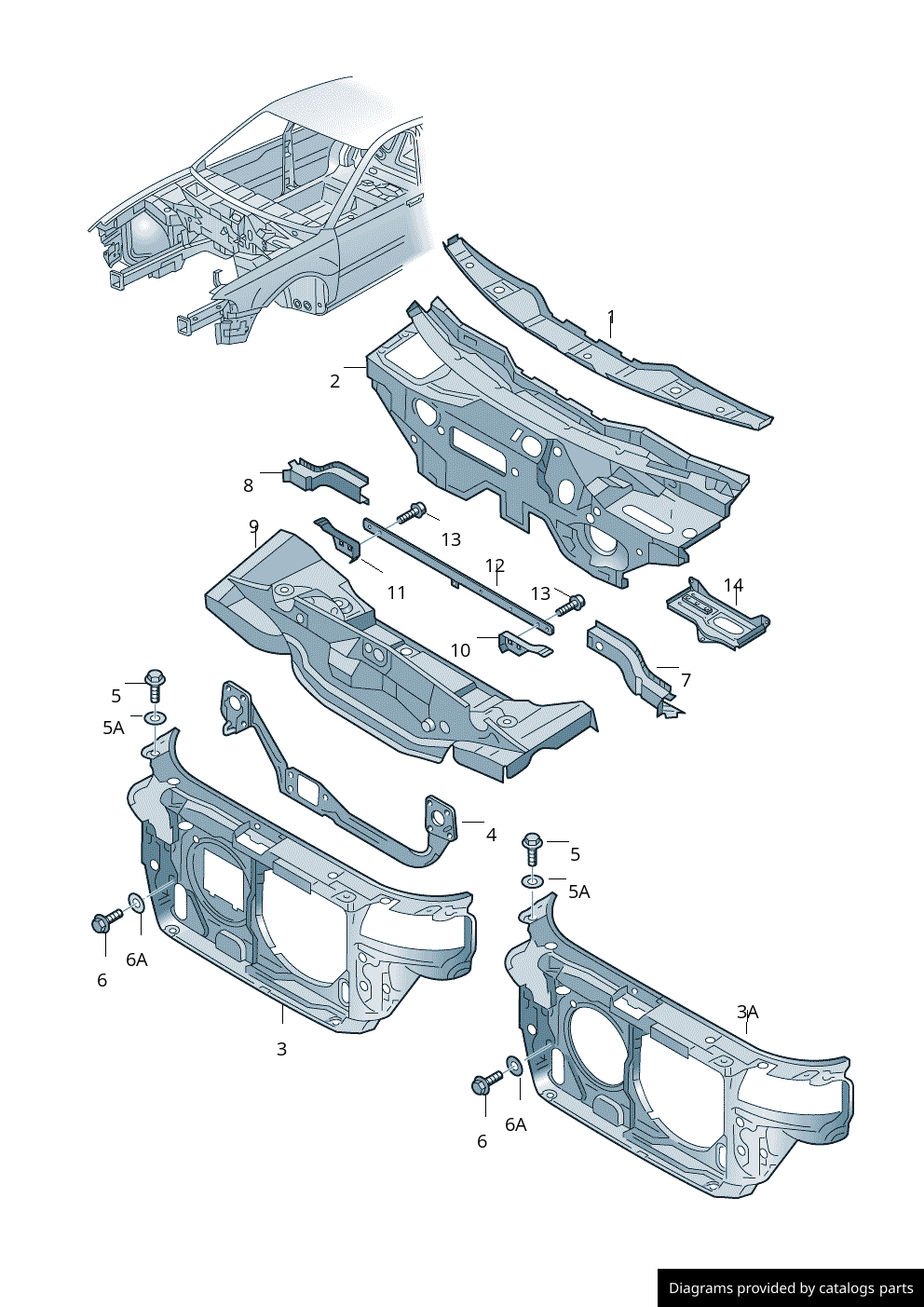 Car part diagram