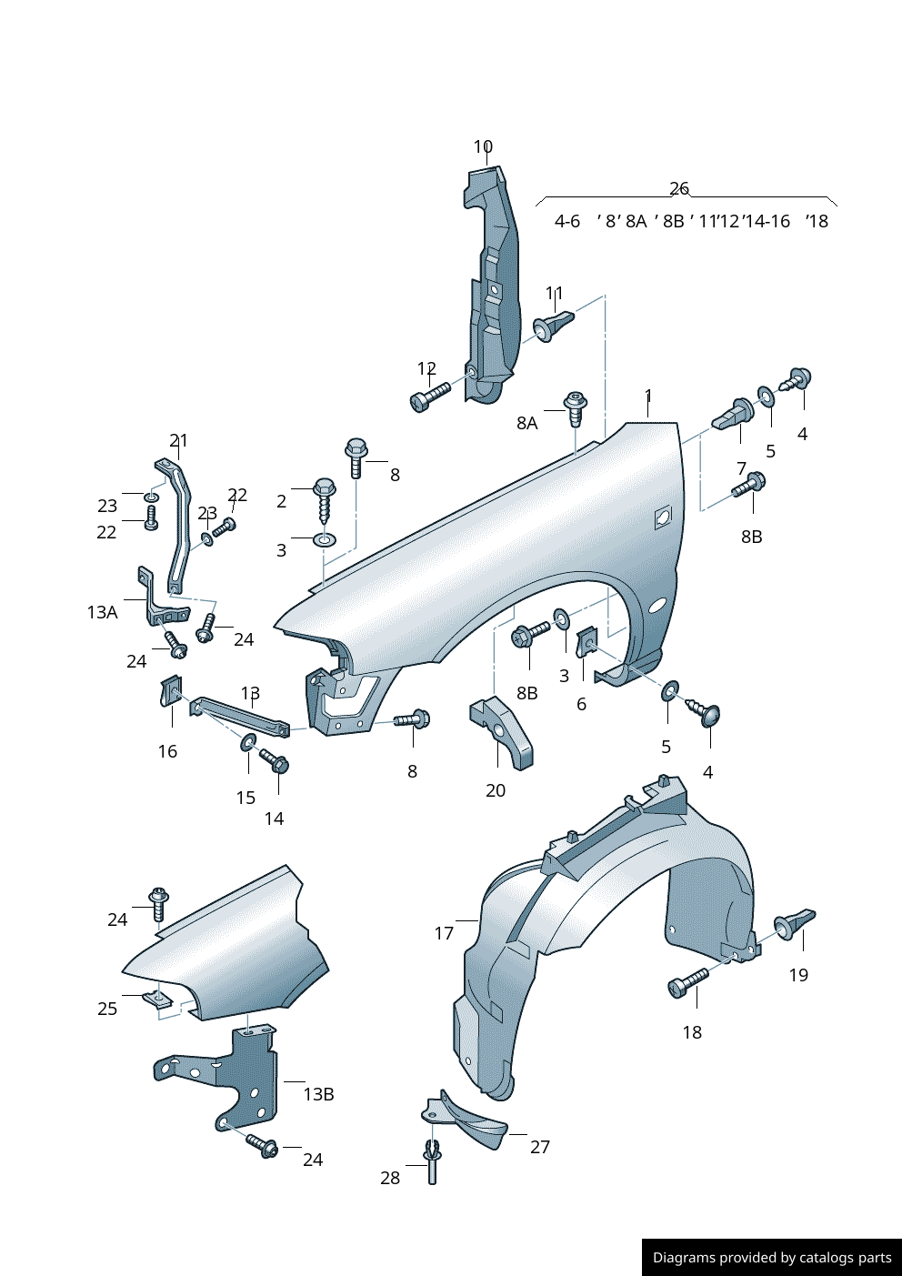 Car part diagram