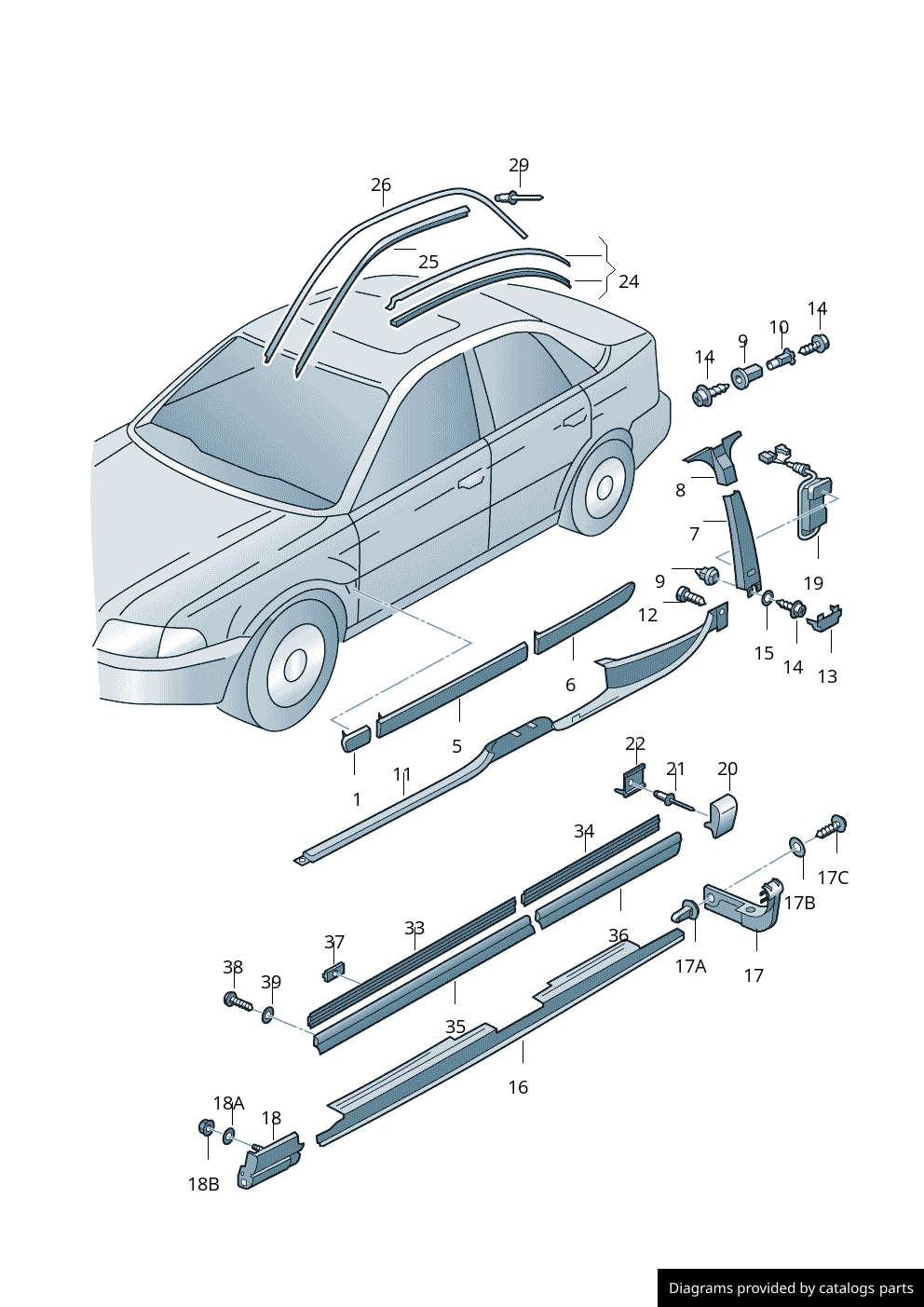 Car part diagram