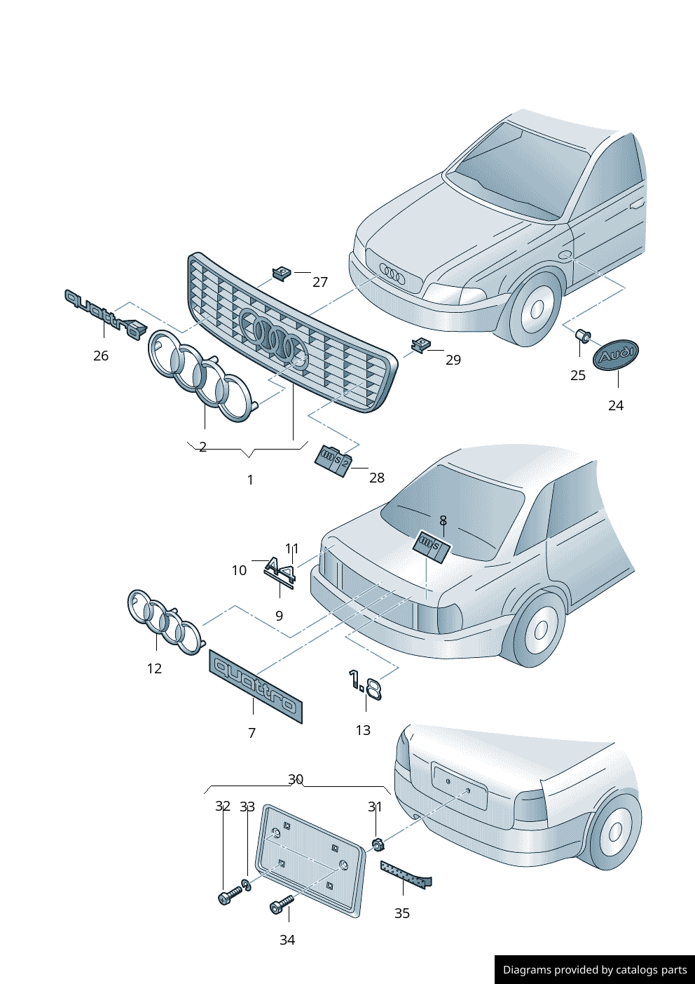 Car part diagram