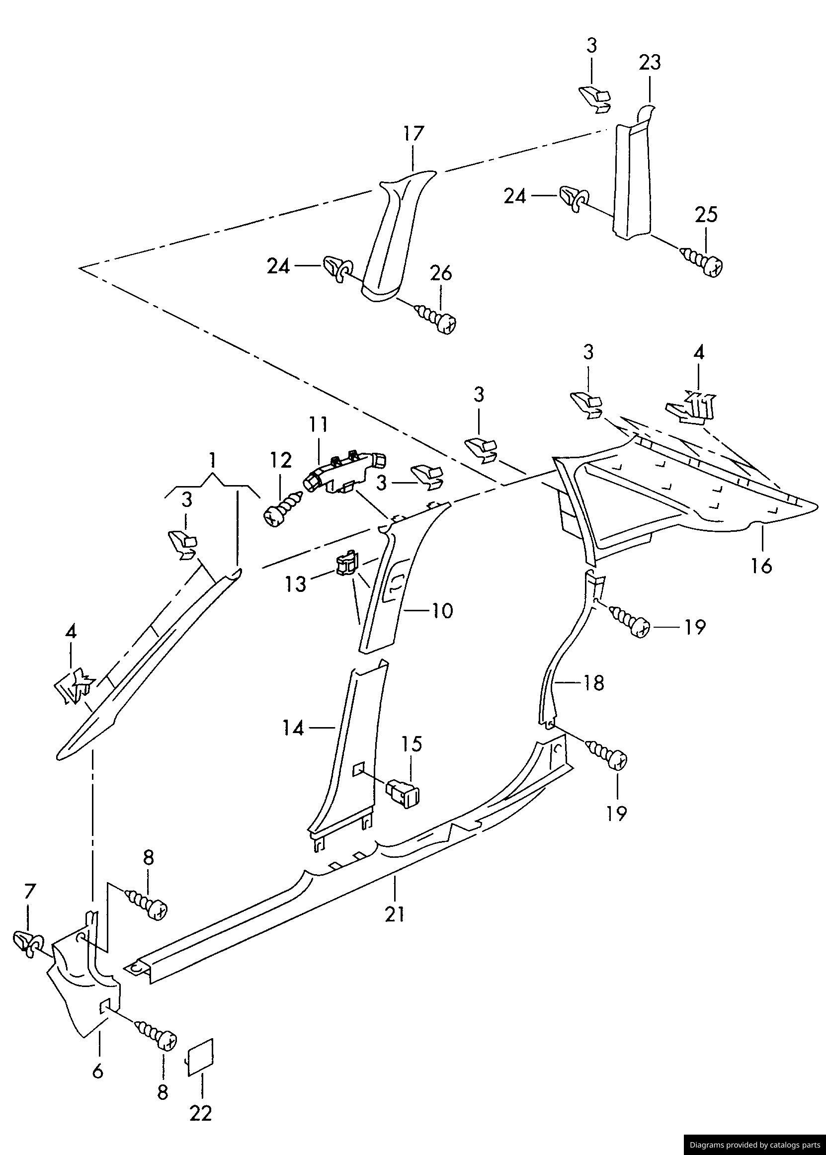 Car part diagram