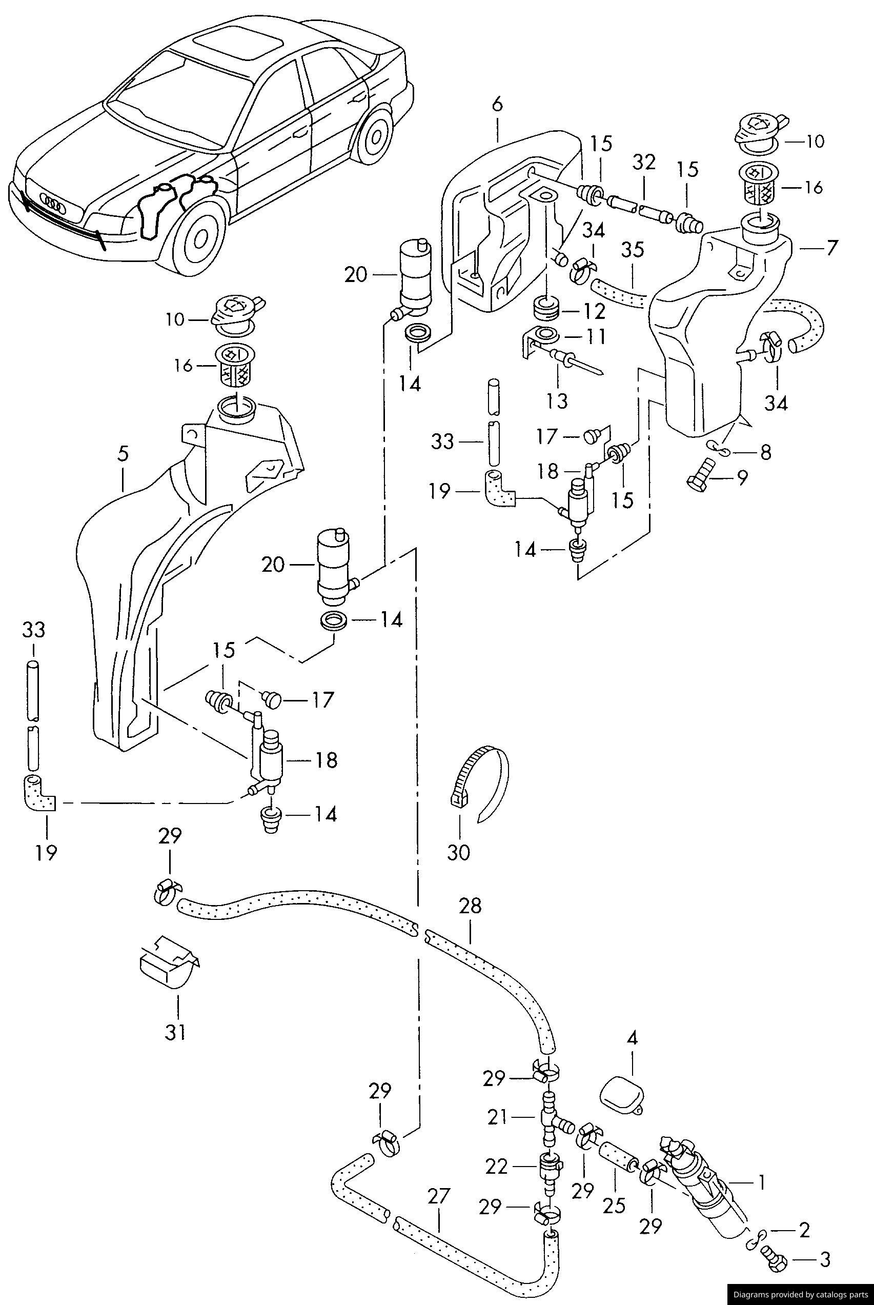 Car part diagram