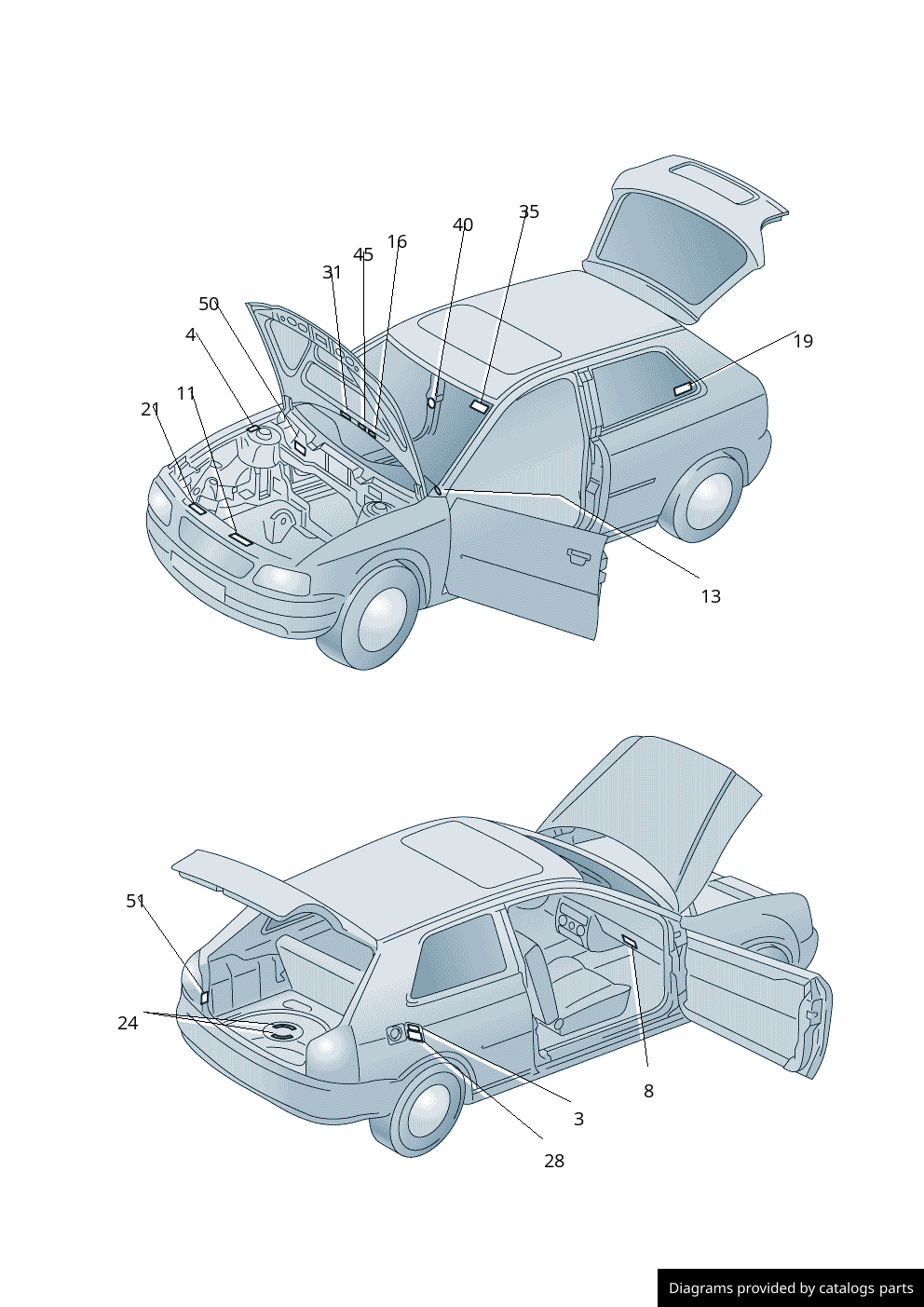 Car part diagram