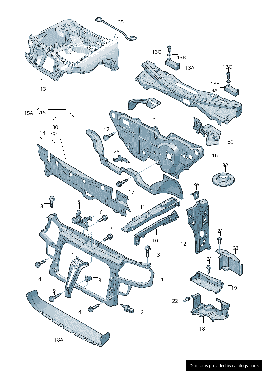 Car part diagram