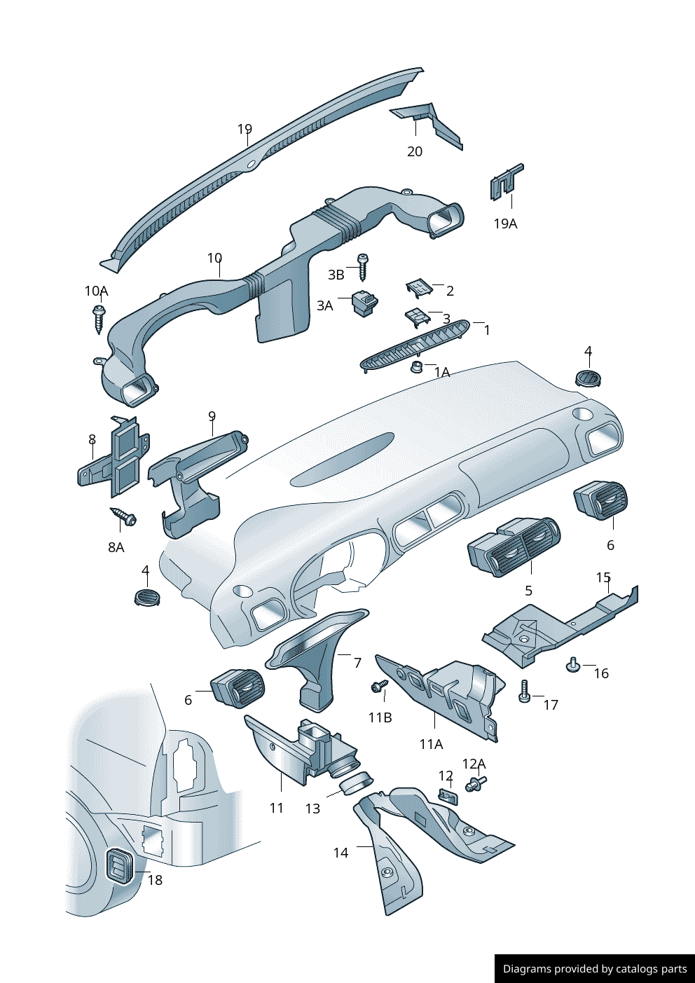 Car part diagram