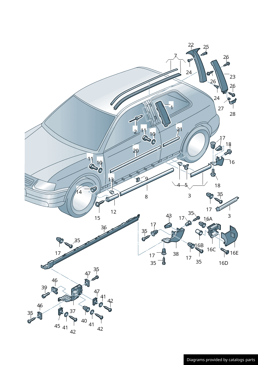 Car part diagram