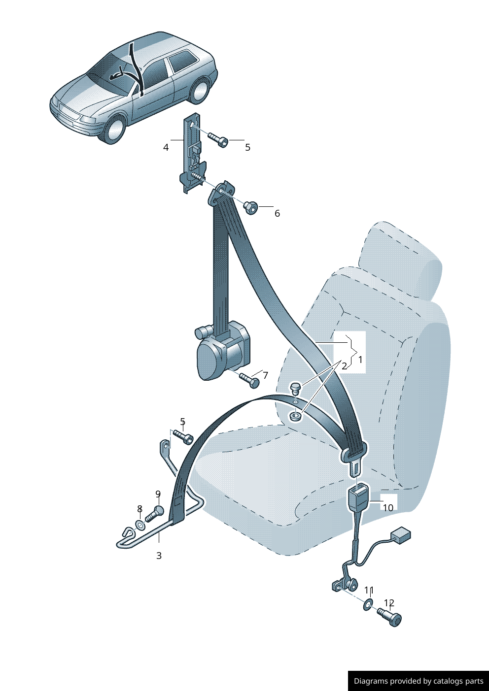 Car part diagram