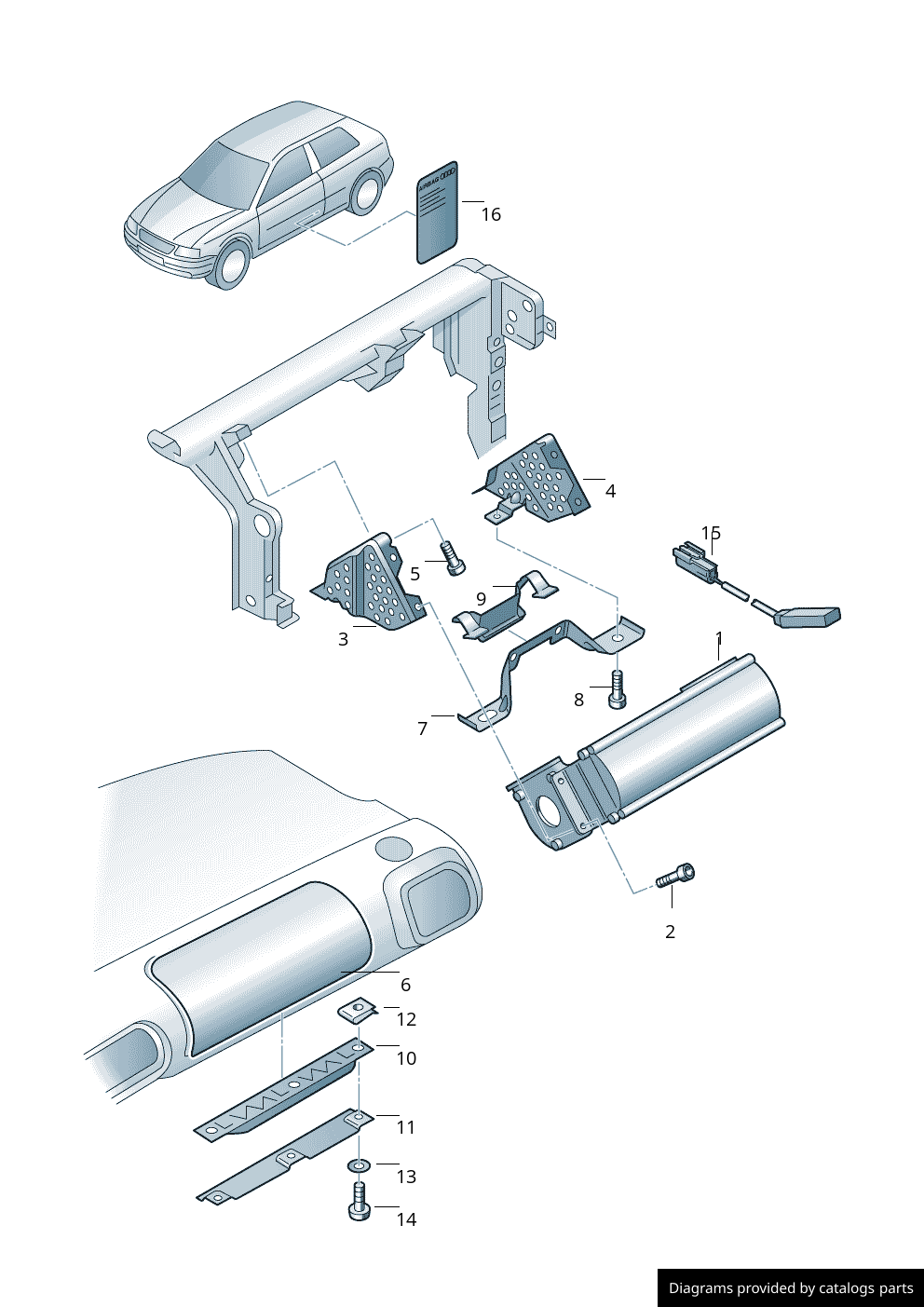 Car part diagram