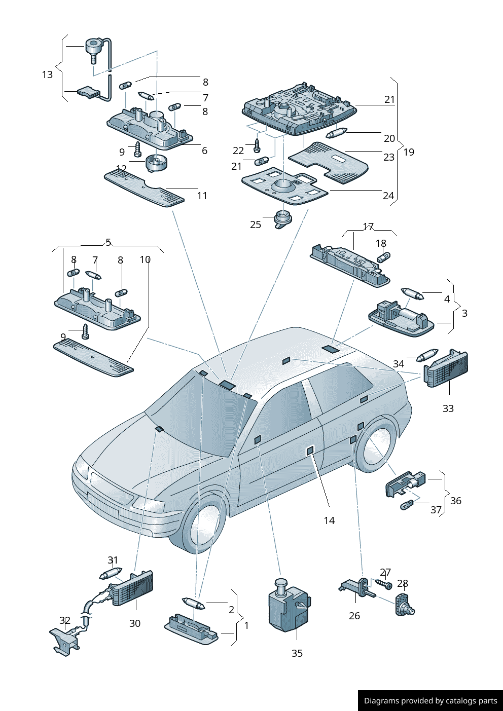 Car part diagram