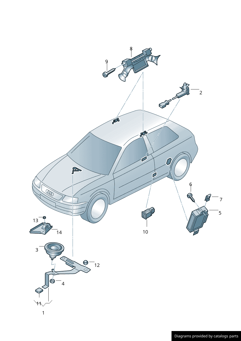 Car part diagram