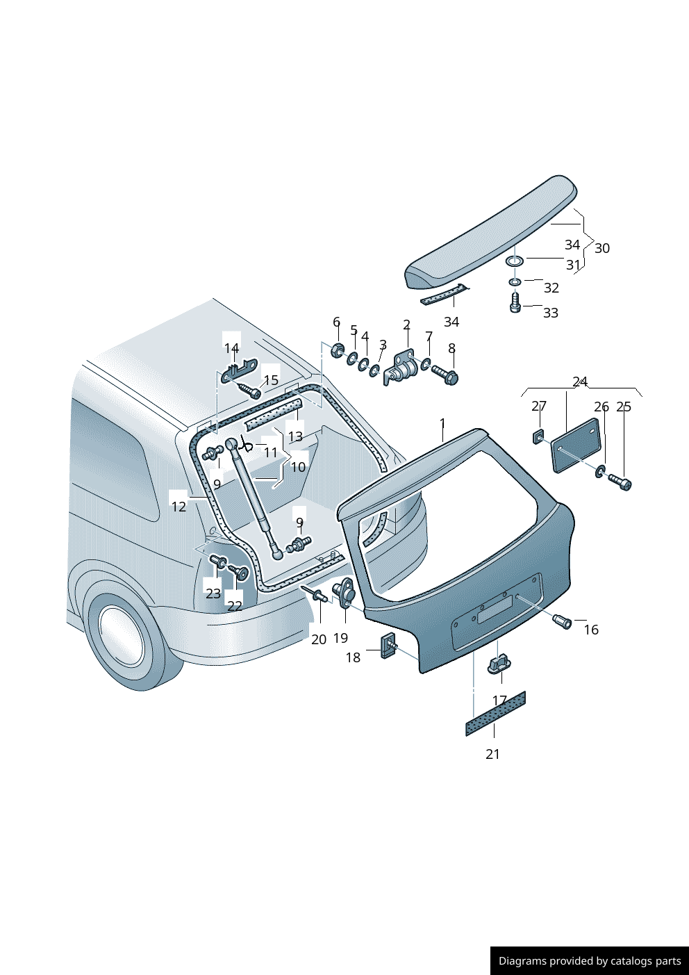 Car part diagram