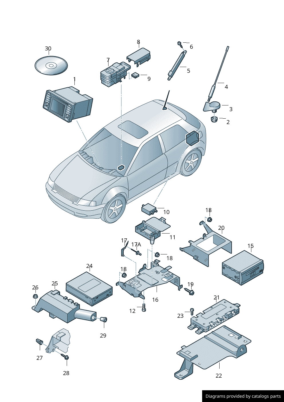 Car part diagram