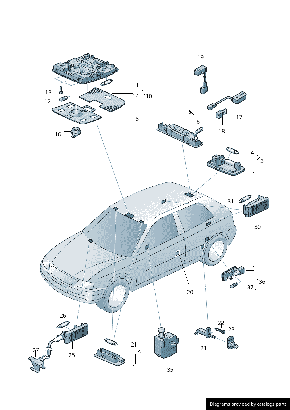 Car part diagram