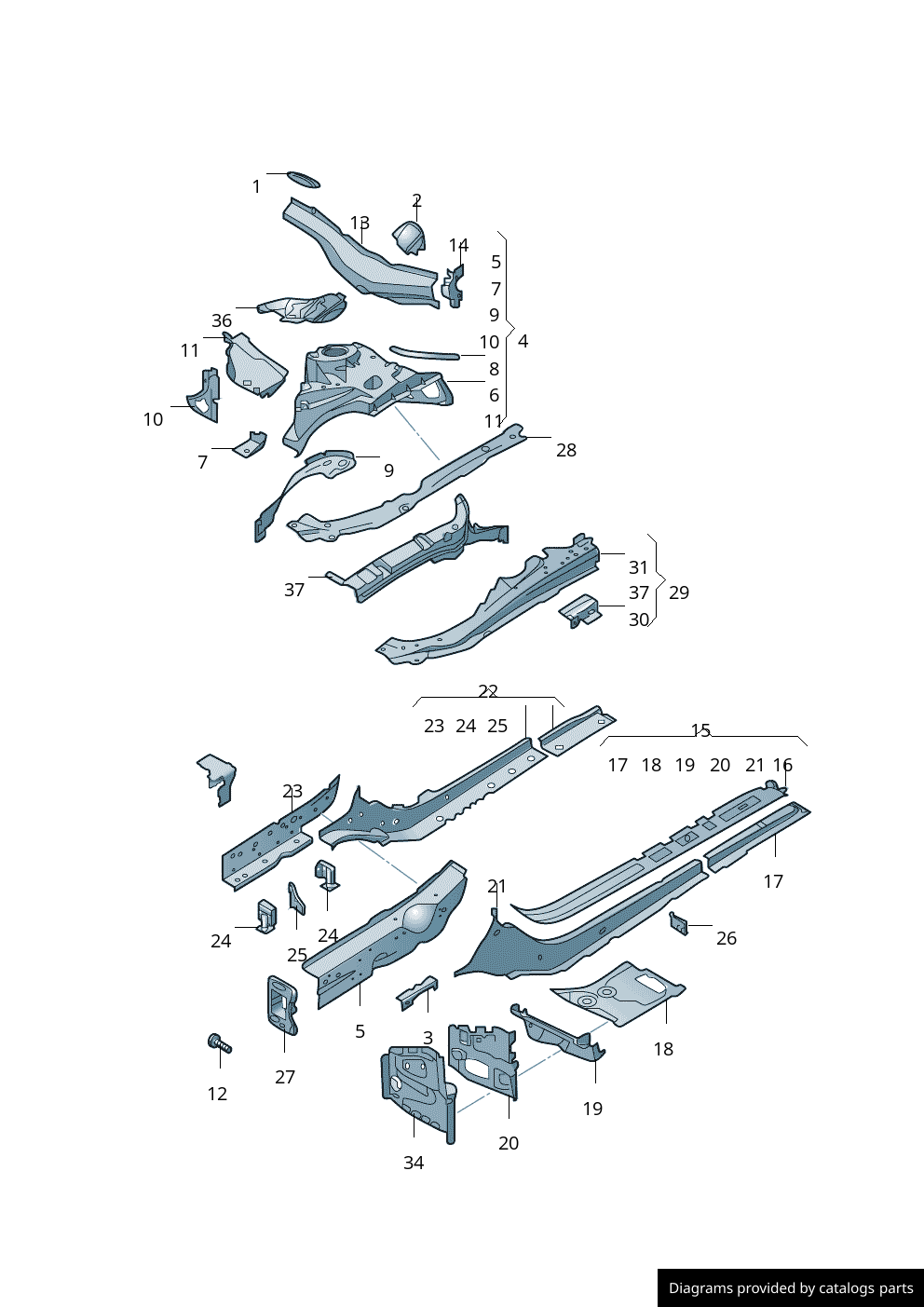 Car part diagram