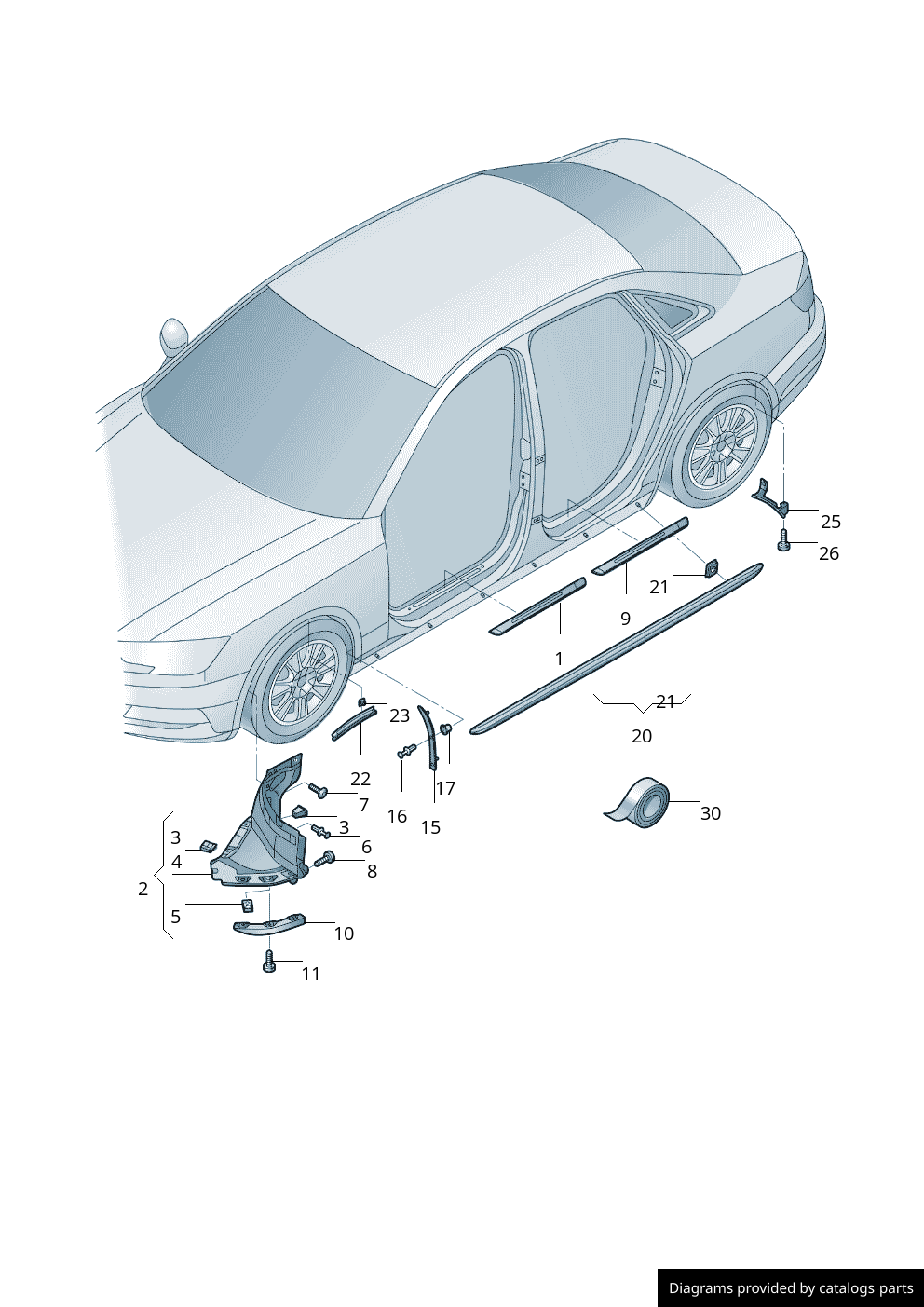 Car part diagram