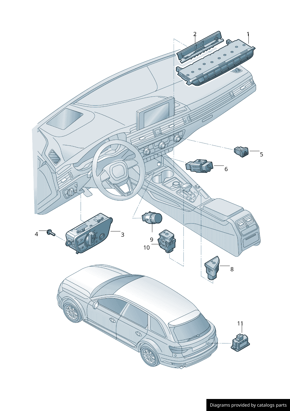 Car part diagram