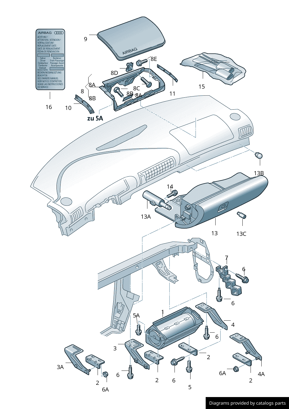 Car part diagram