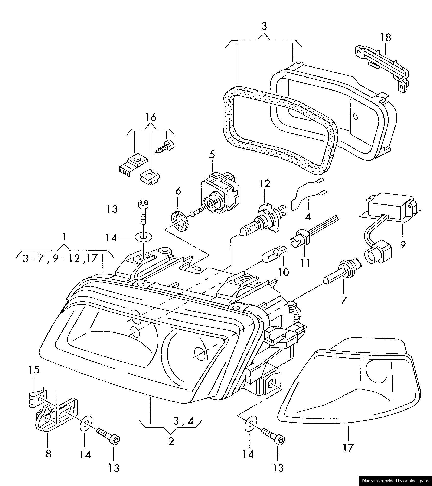 Car part diagram